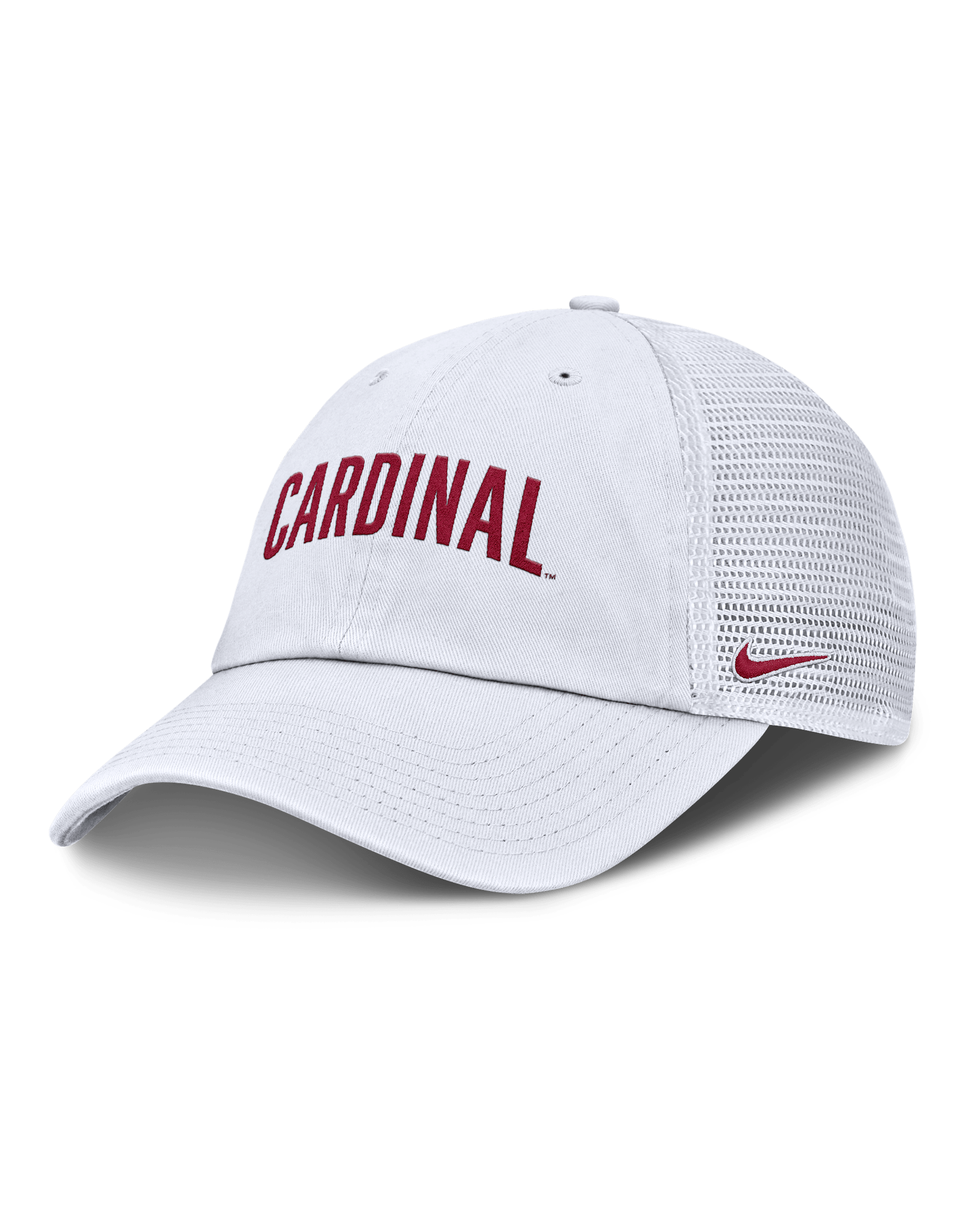 Gorra de rejilla universitaria Nike ajustable para hombre Stanford Primetime Campus Club - Blanco