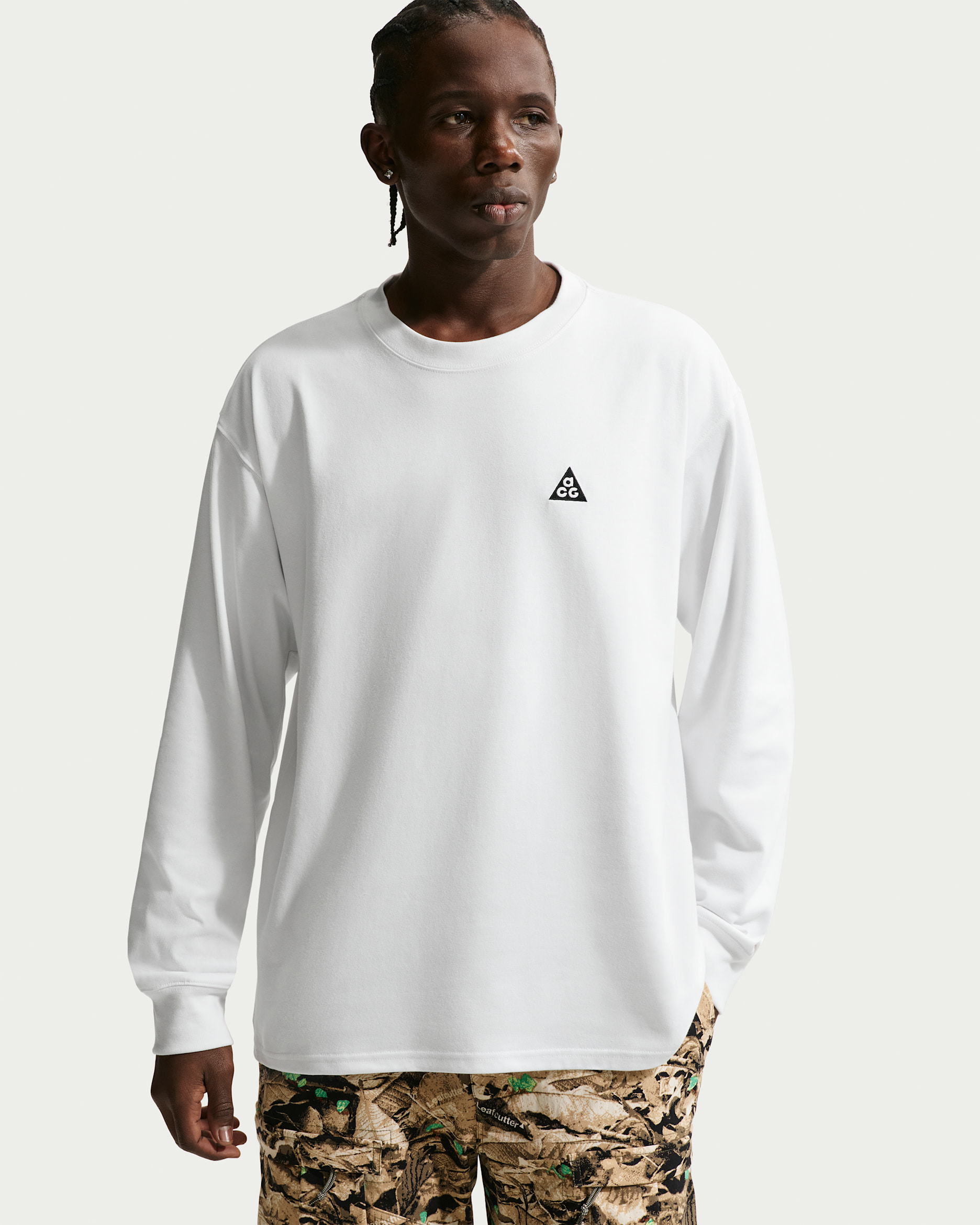 Męski T-shirt z długim rękawem Nike ACG - Summit White