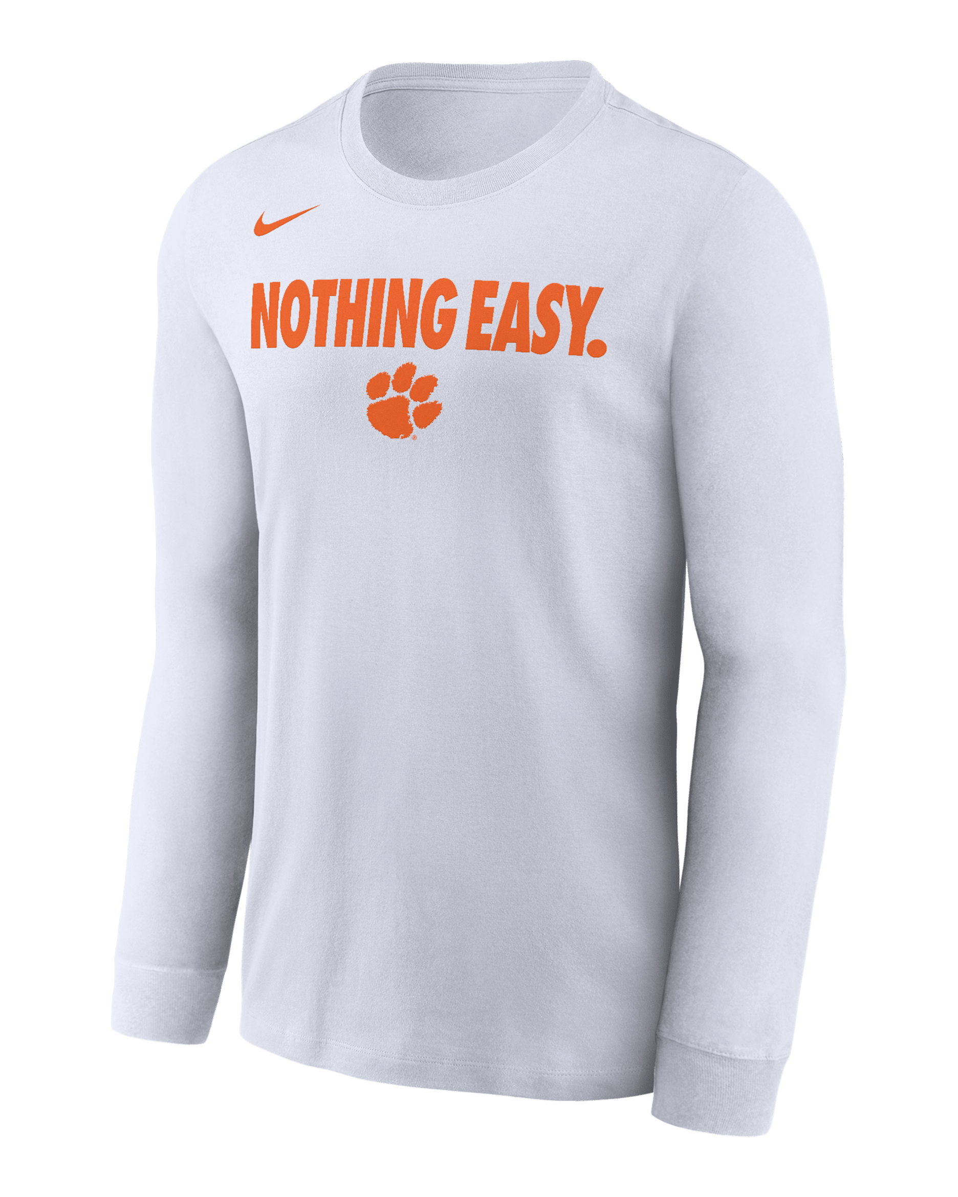 Clemson Men's Nike College Long-Sleeve T-Shirt - White
