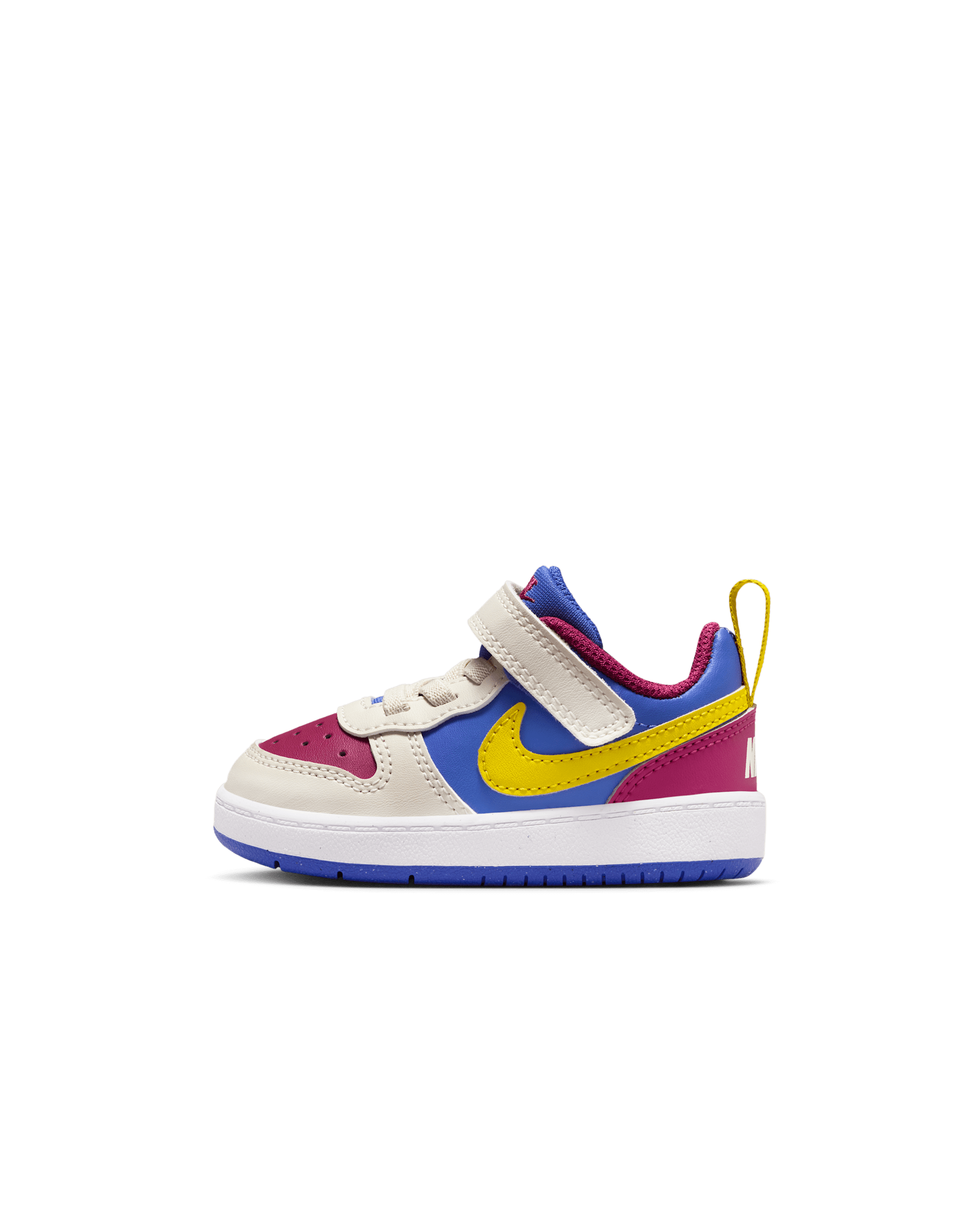 Nike Court Borough Low Recraft Baby/Toddler Shoes - Sweet Beet/Soft Pearl/Comet Blue/Bright Citron