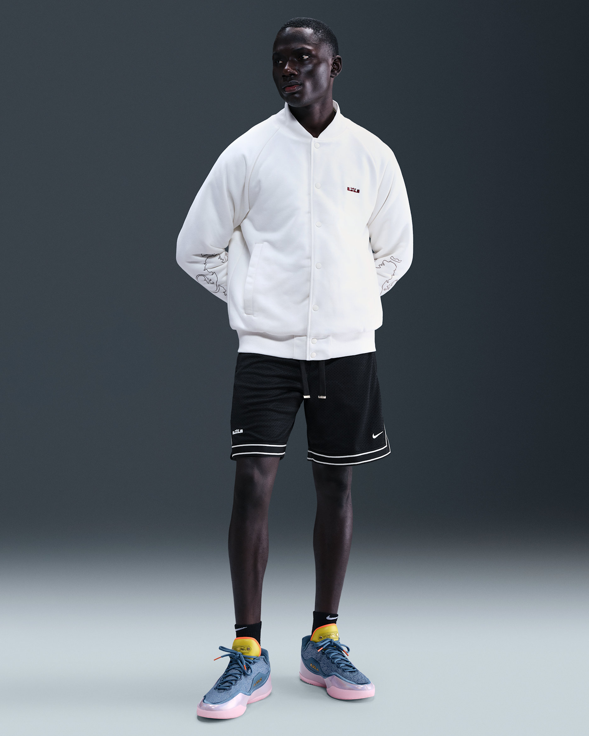LeBron Men's 20cm (approx.) Basketball Shorts - Black/Sail