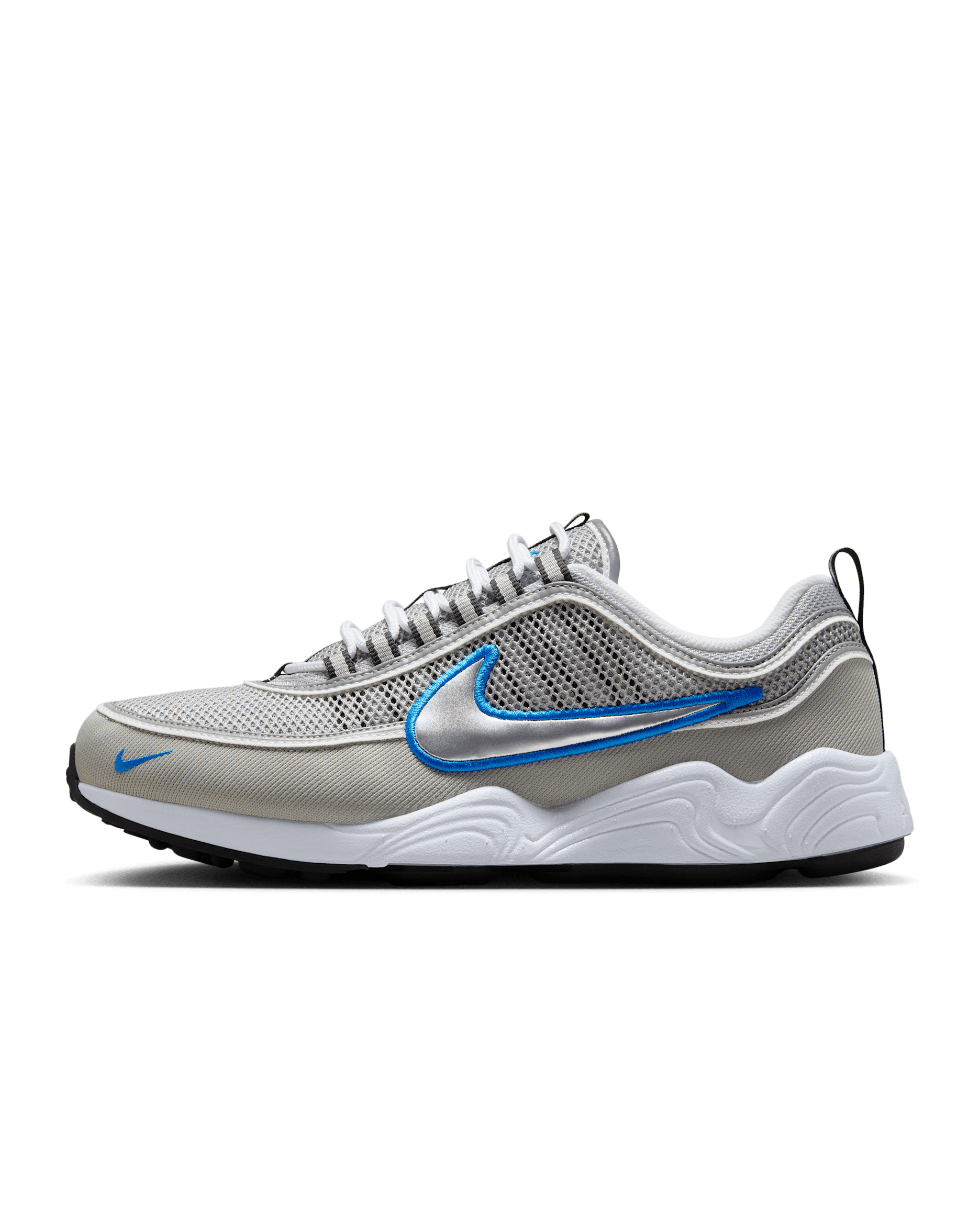 Nike Air Zoom Spiridon SP Men's Shoes - Metallic Silver/White/Signal Blue/Metallic Silver
