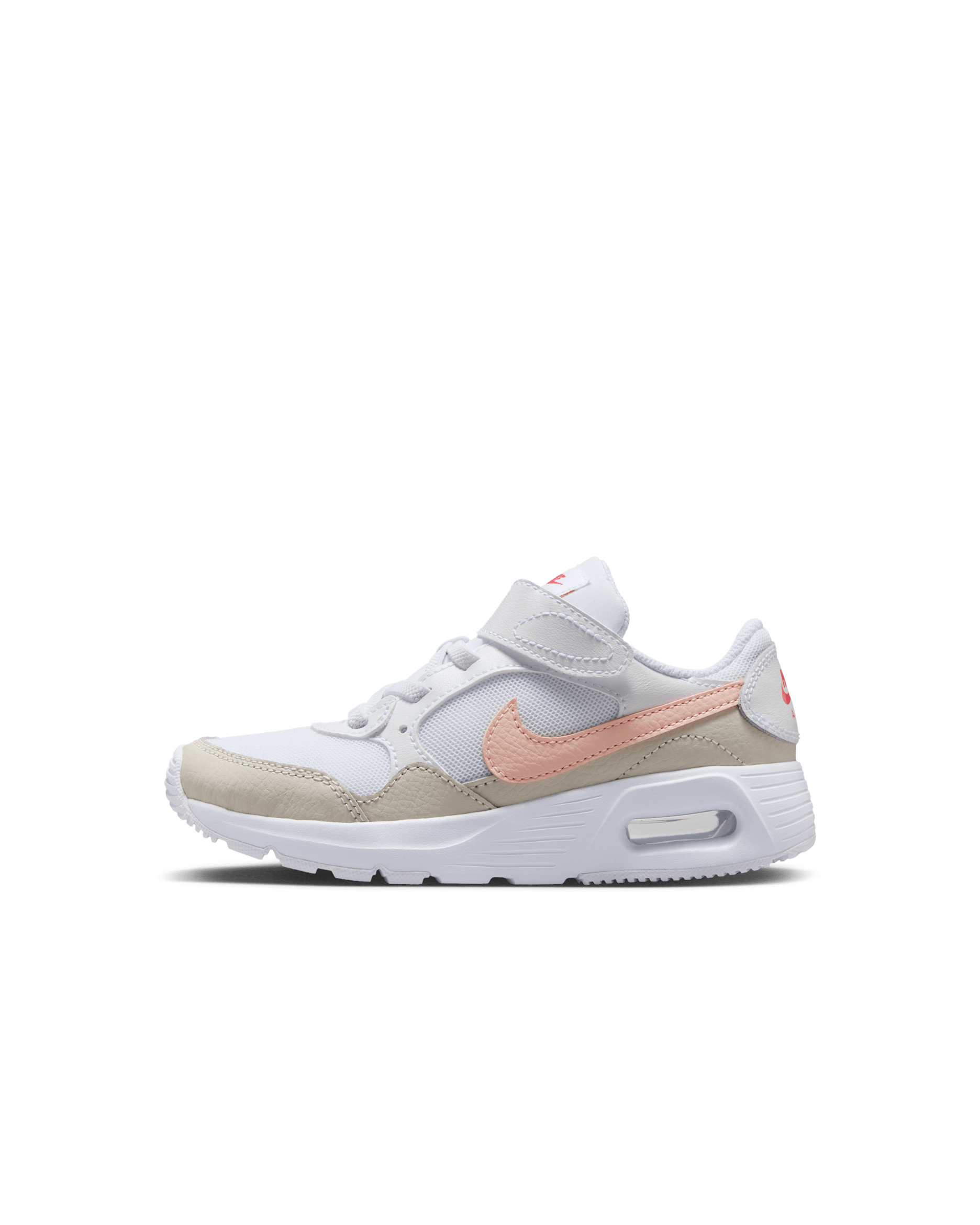 Nike Air Max SC Younger Kids' Shoes - White/Light Orewood Brown/Ember Glow/Echo Pink