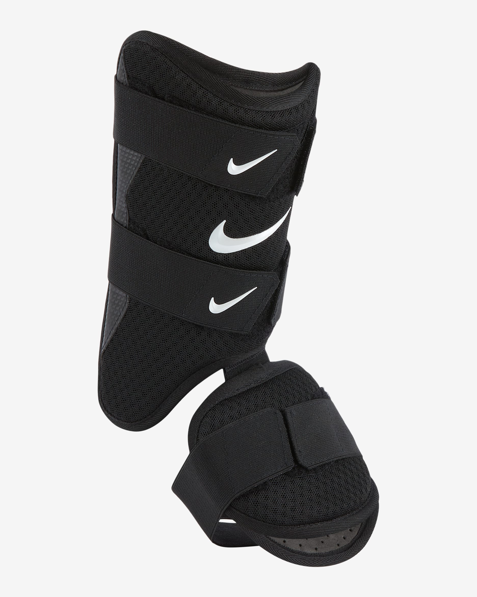 Protector de pierna para bateador de béisbol para niños (bateador diestro) Nike Diamond - Negro
