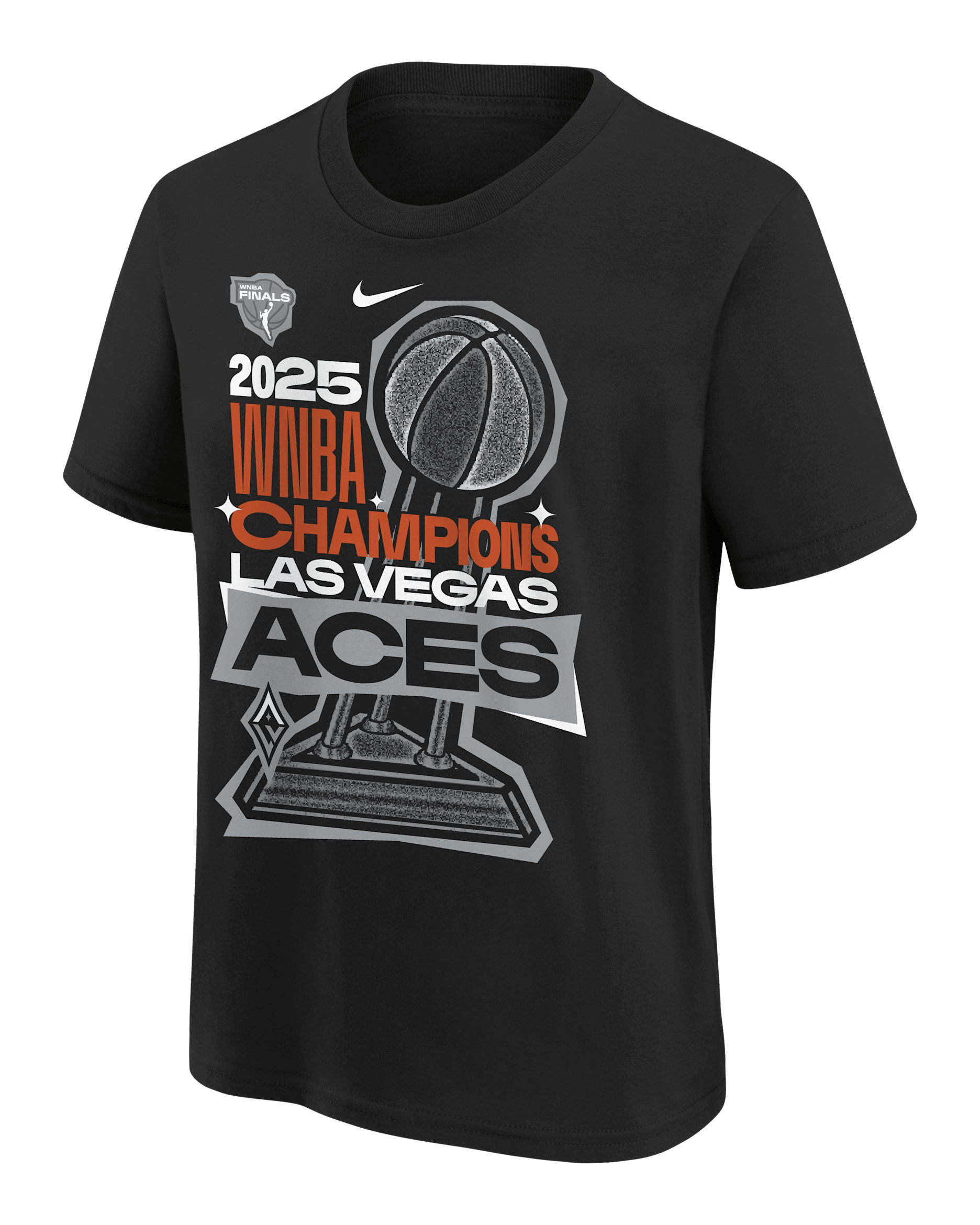 Playera de vestidores Nike de la WNBA para niños talla grande Las Vegas Aces - Negro