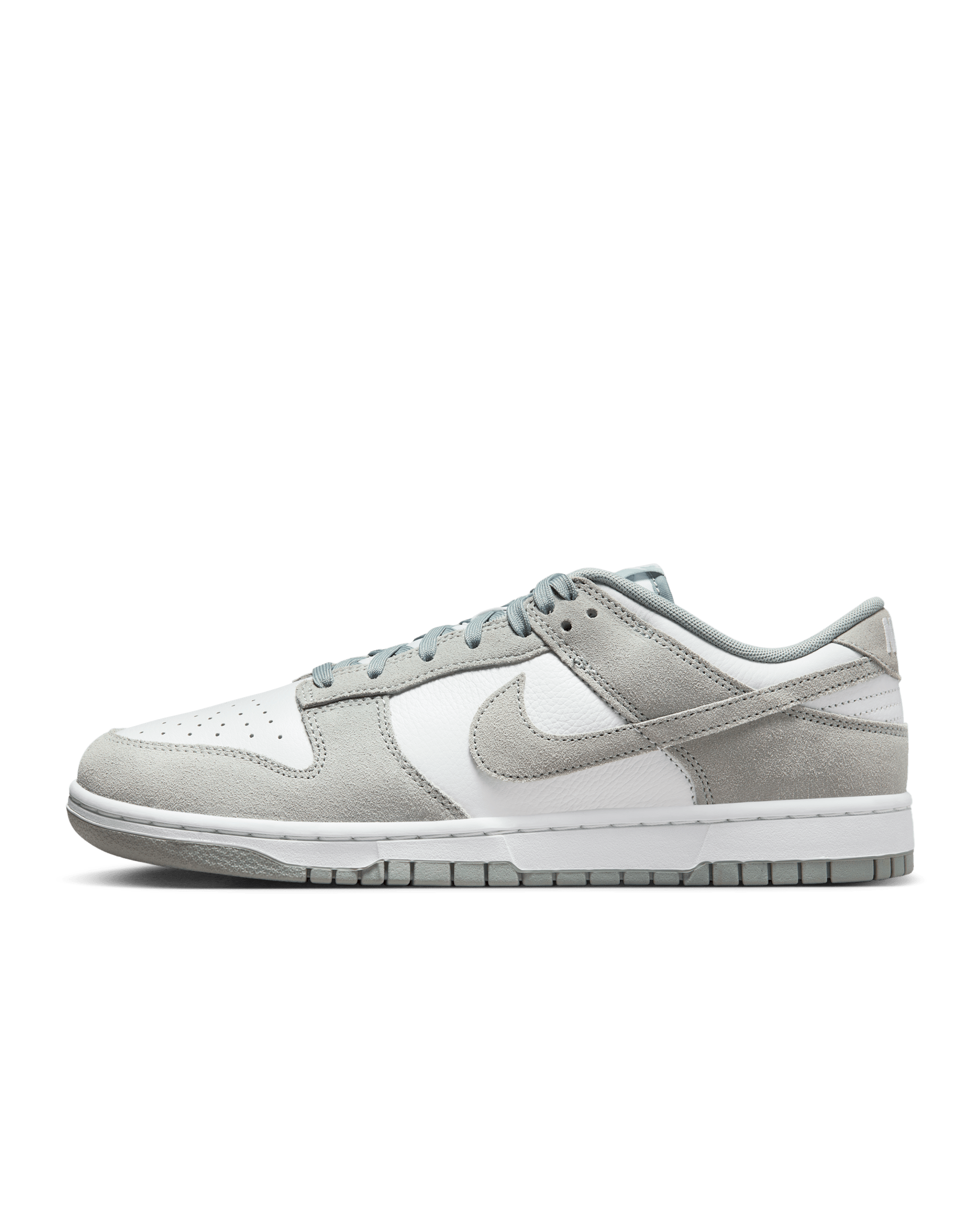 ナイキ ダンク LOW レトロ SE レザー/スエード メンズシューズ - ホワイト/ライトパミス