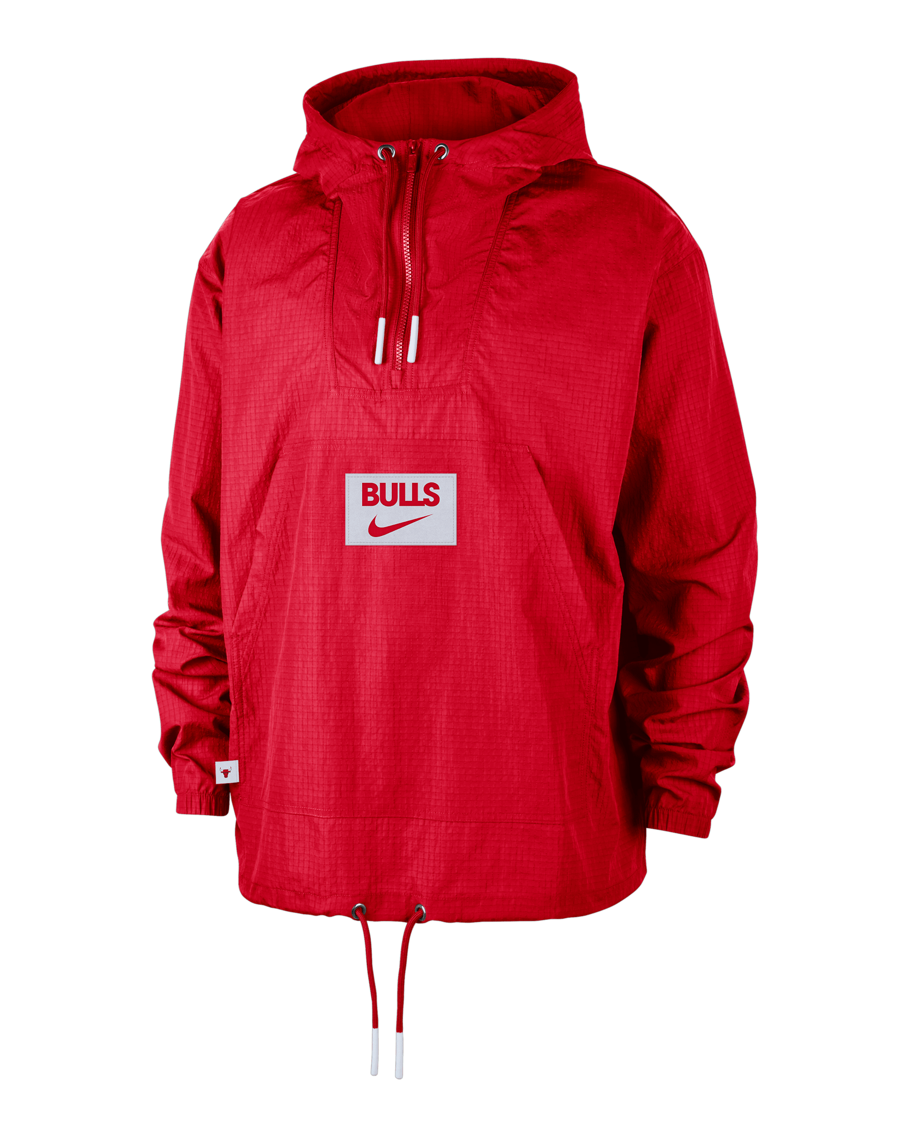 Chicago Bulls Club Courtside Men's Nike NBA Anorak - University Red/White/White