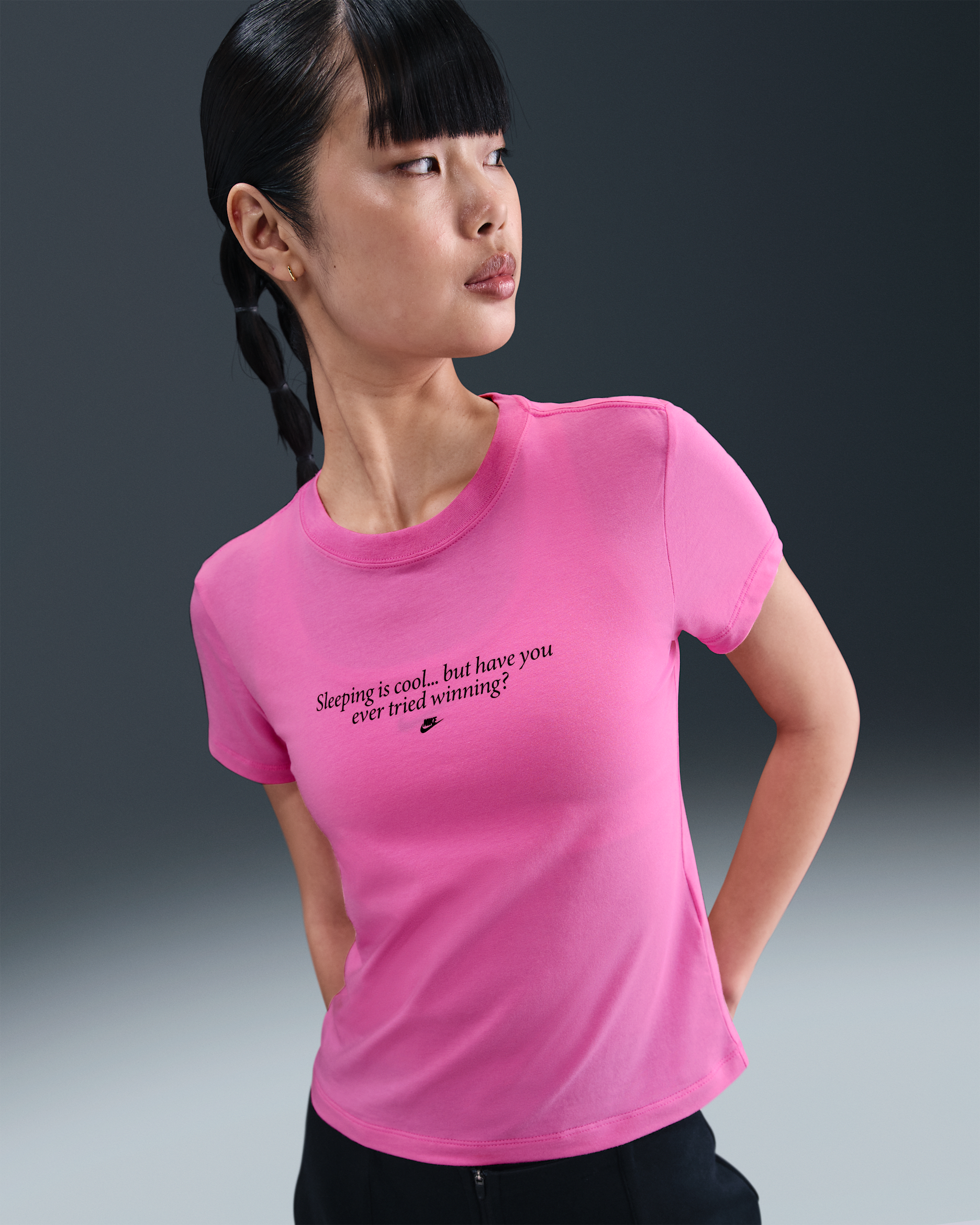 Nike Sportswear Chill Knit Women's Slim T-Shirt - Playful Pink