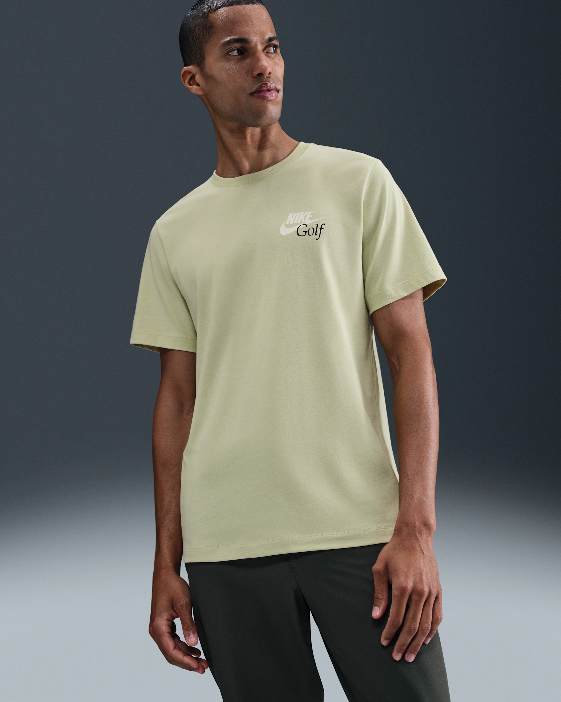 Nike Men's Golf T-Shirt - Olive Aura