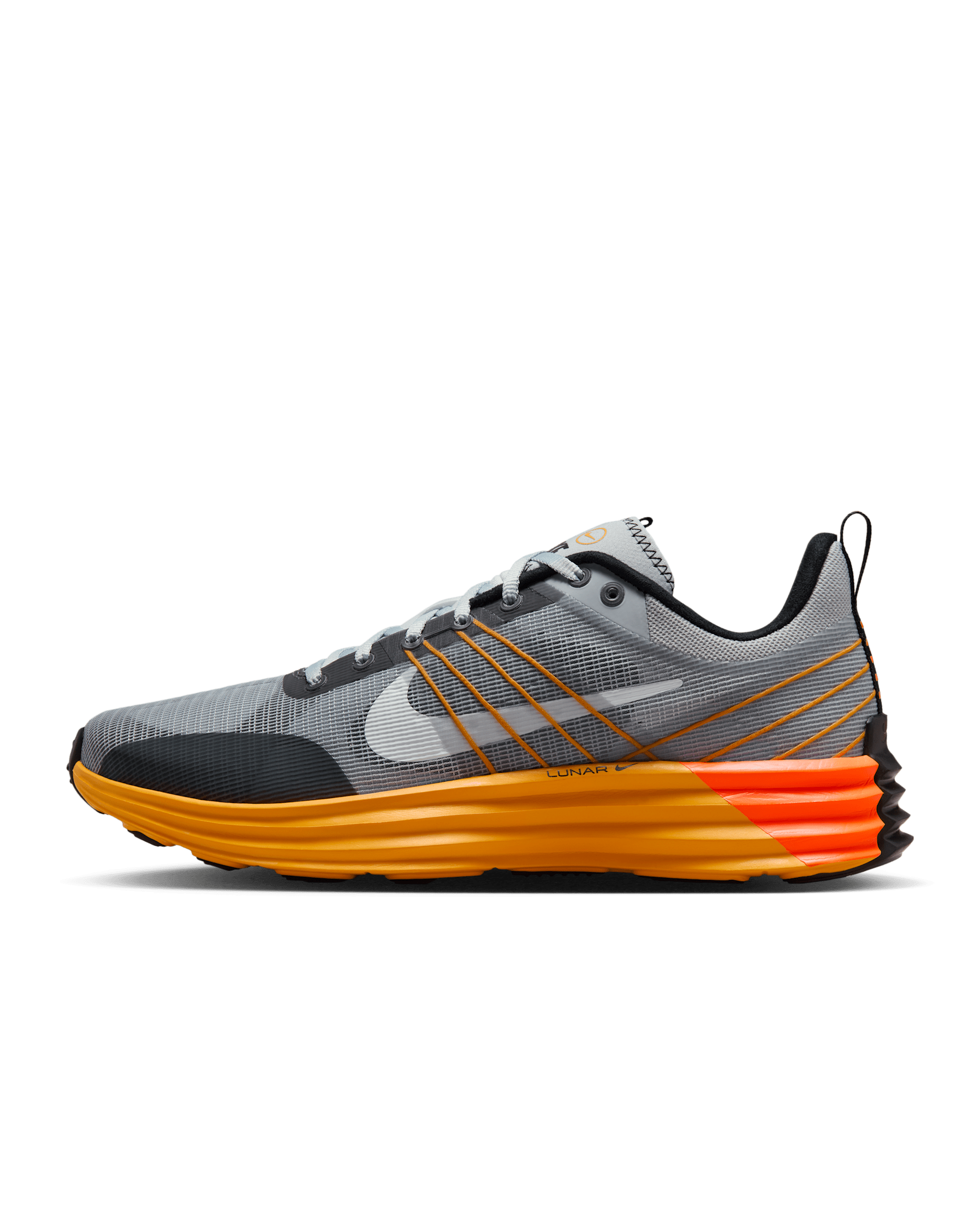 ナイキ ルナ ローム メンズシューズ - ウルフグレー/ピュアプラチナム/トータルオレンジ/ホワイト