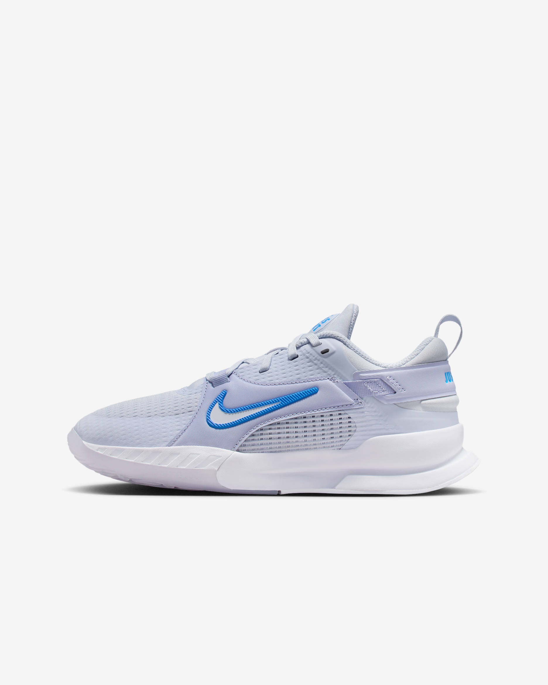 Nike Crosscourt Younger/Older Kids' Shoes - Football Grey/University Blue/Ghost/White