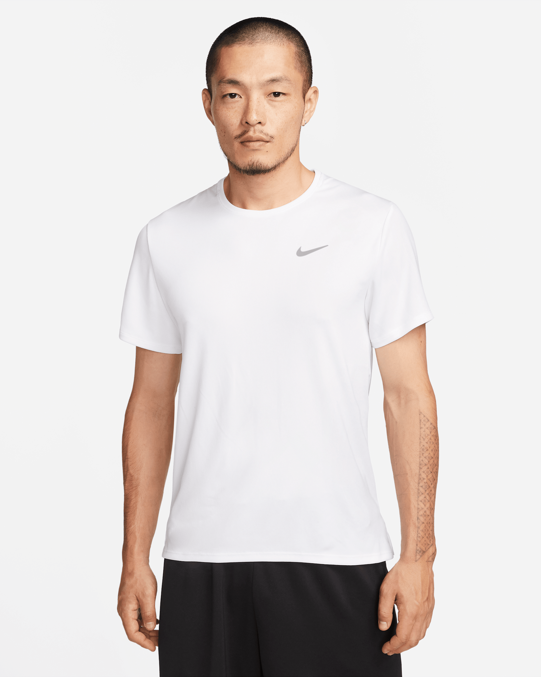 Nike Dri-FIT UV Miler Men's Short-Sleeve Running Top - White