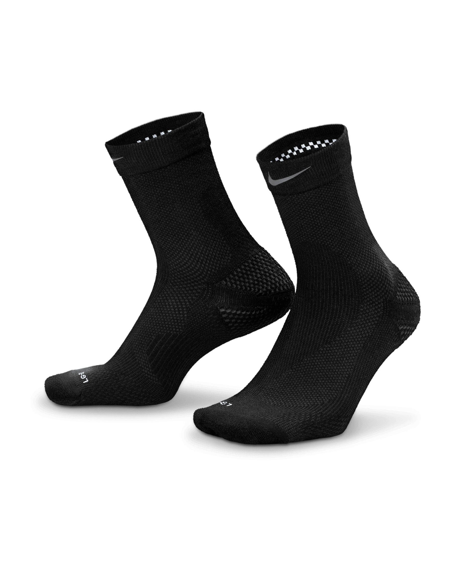 Μάλλινες κάλτσες Micro Crew Nike Running (ένα ζευγάρι) - Μαύρο/Dark Smoke Grey/Dark Smoke Grey