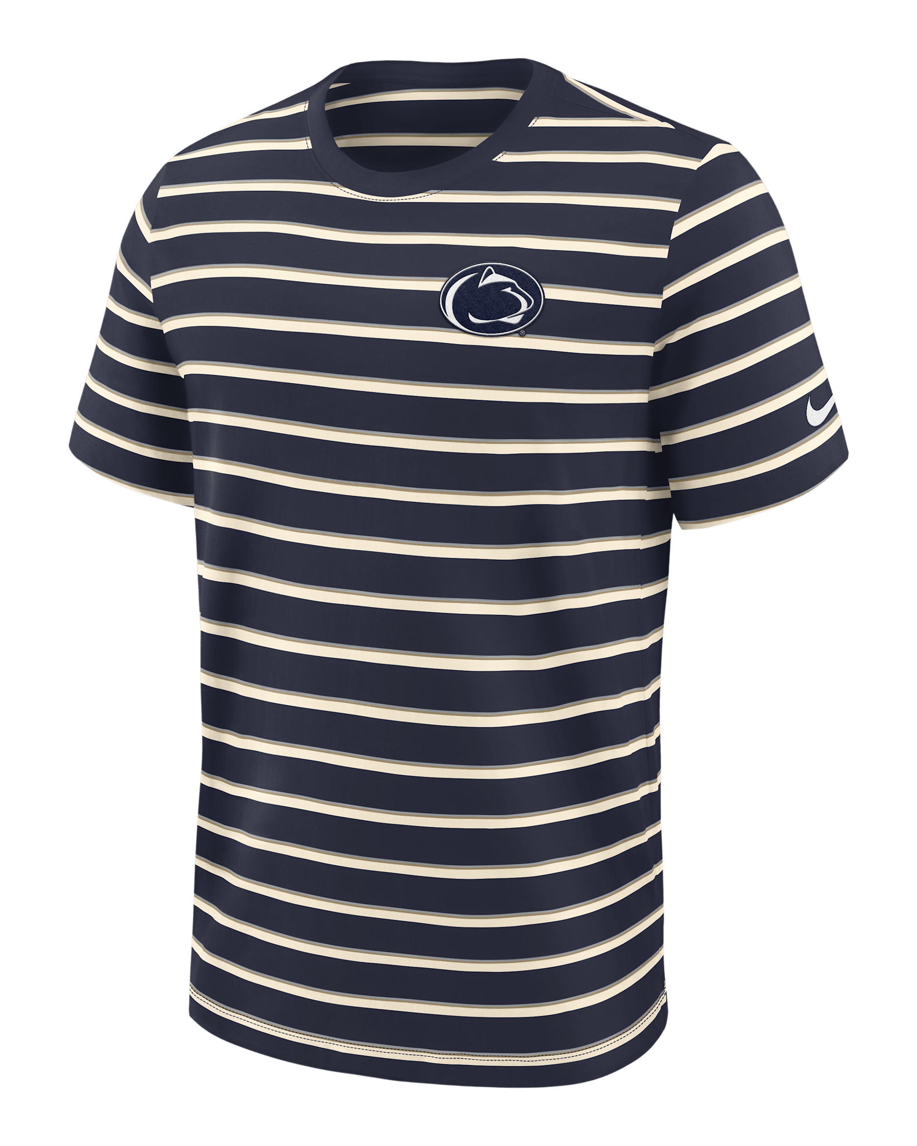 Penn State Athletic Prep Legacy Summit Stripe Men's Nike College T-Shirt - Navy