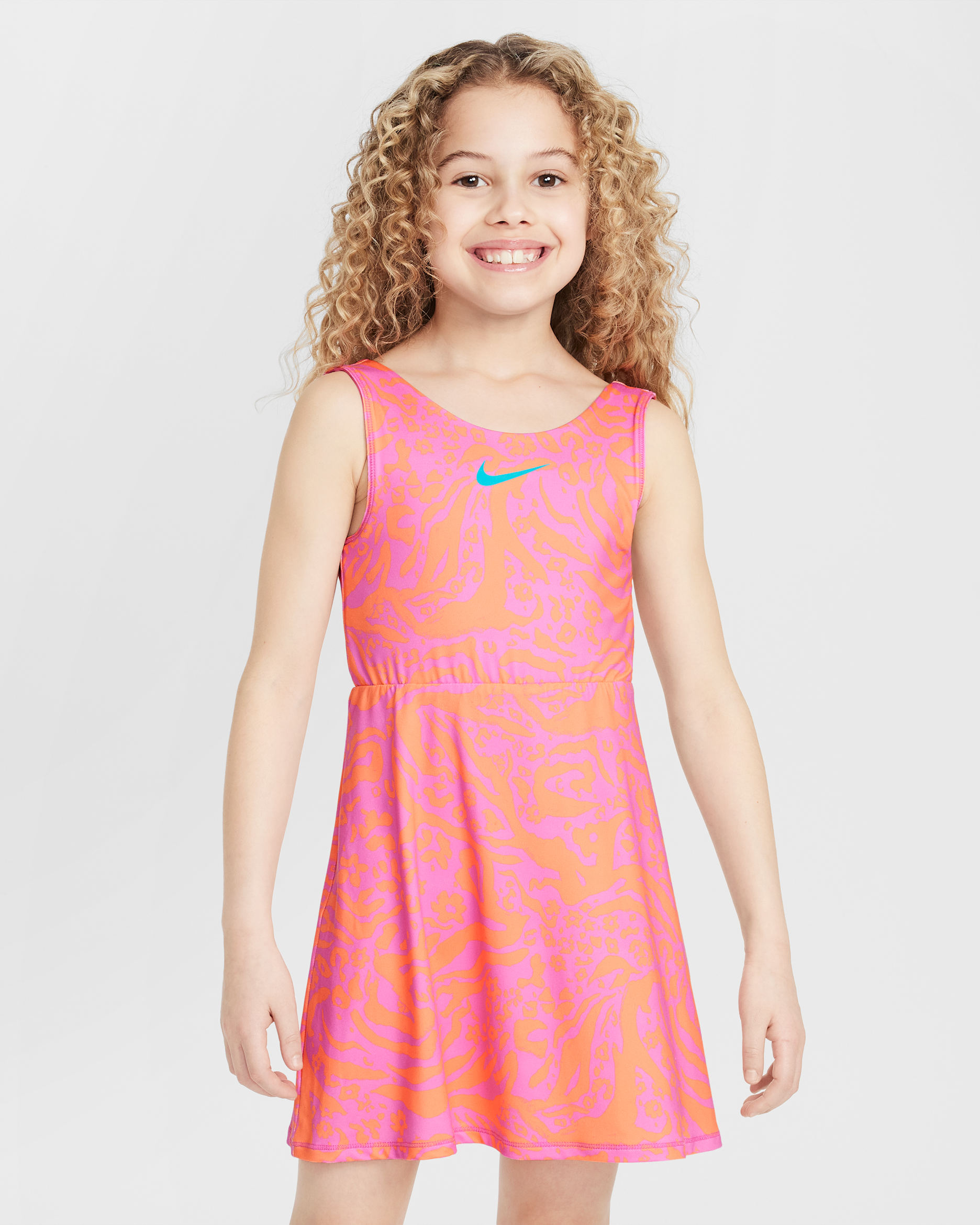 Nike Dri-FIT Younger Kids' Wild Flower Fashion Dress - Playful Pink