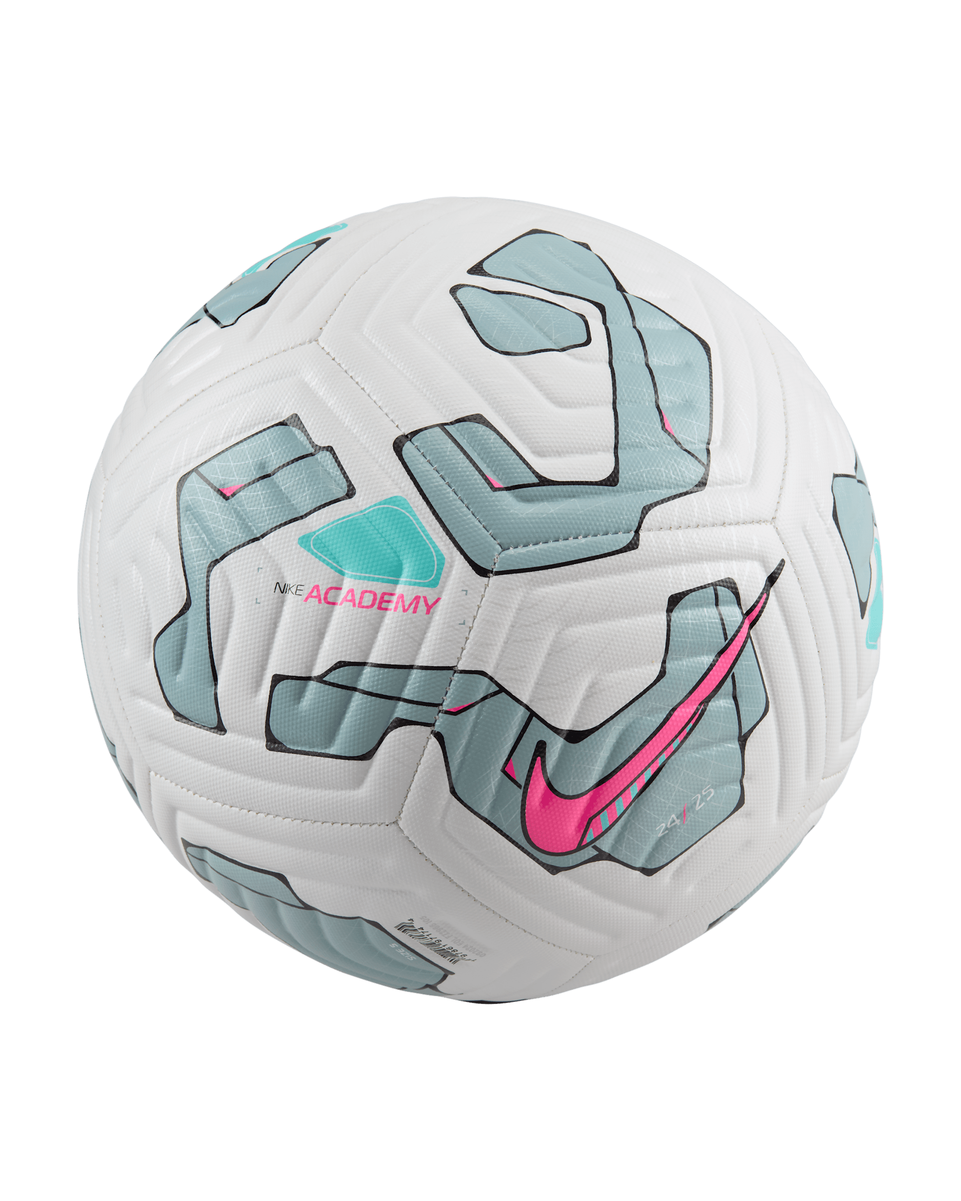 Pallone da calcio Nike Academy - Bianco/Ocean Cube/Pink Blast