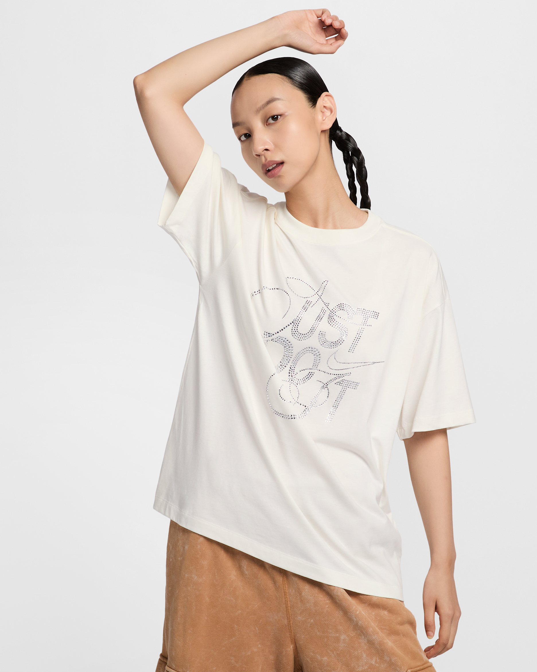Nike Sportswear Women's Oversized Short-Sleeve T-Shirt - Sail