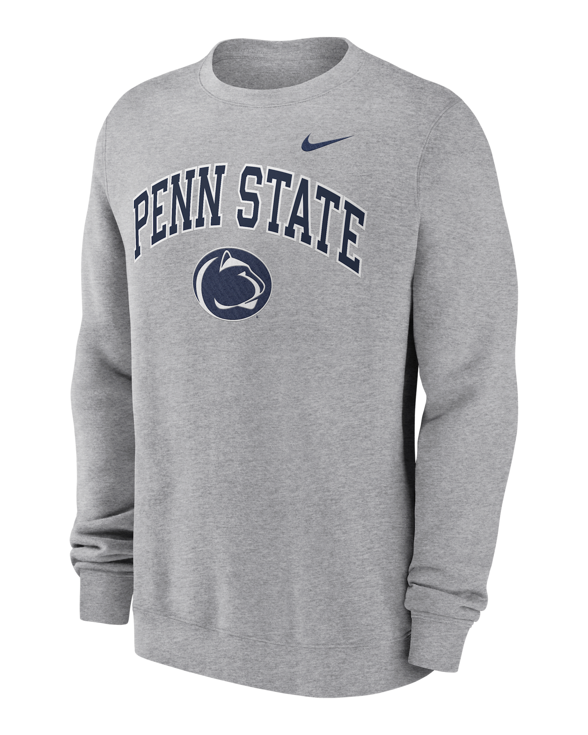 Penn State Arch Men's Nike College Pullover Crew - Grey