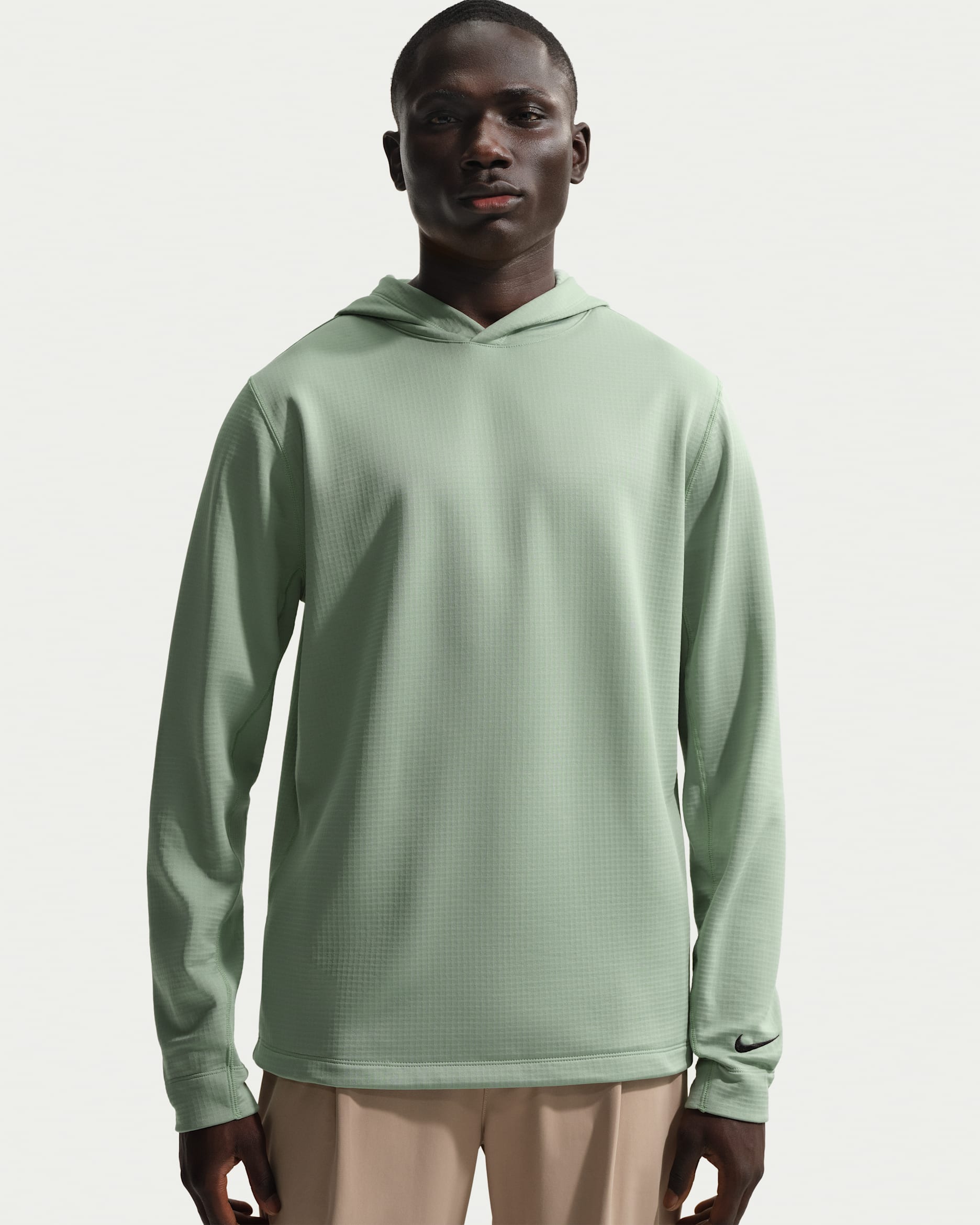 Nike Velocity Men's Therma-FIT Golf Hoodie - Steam/Black