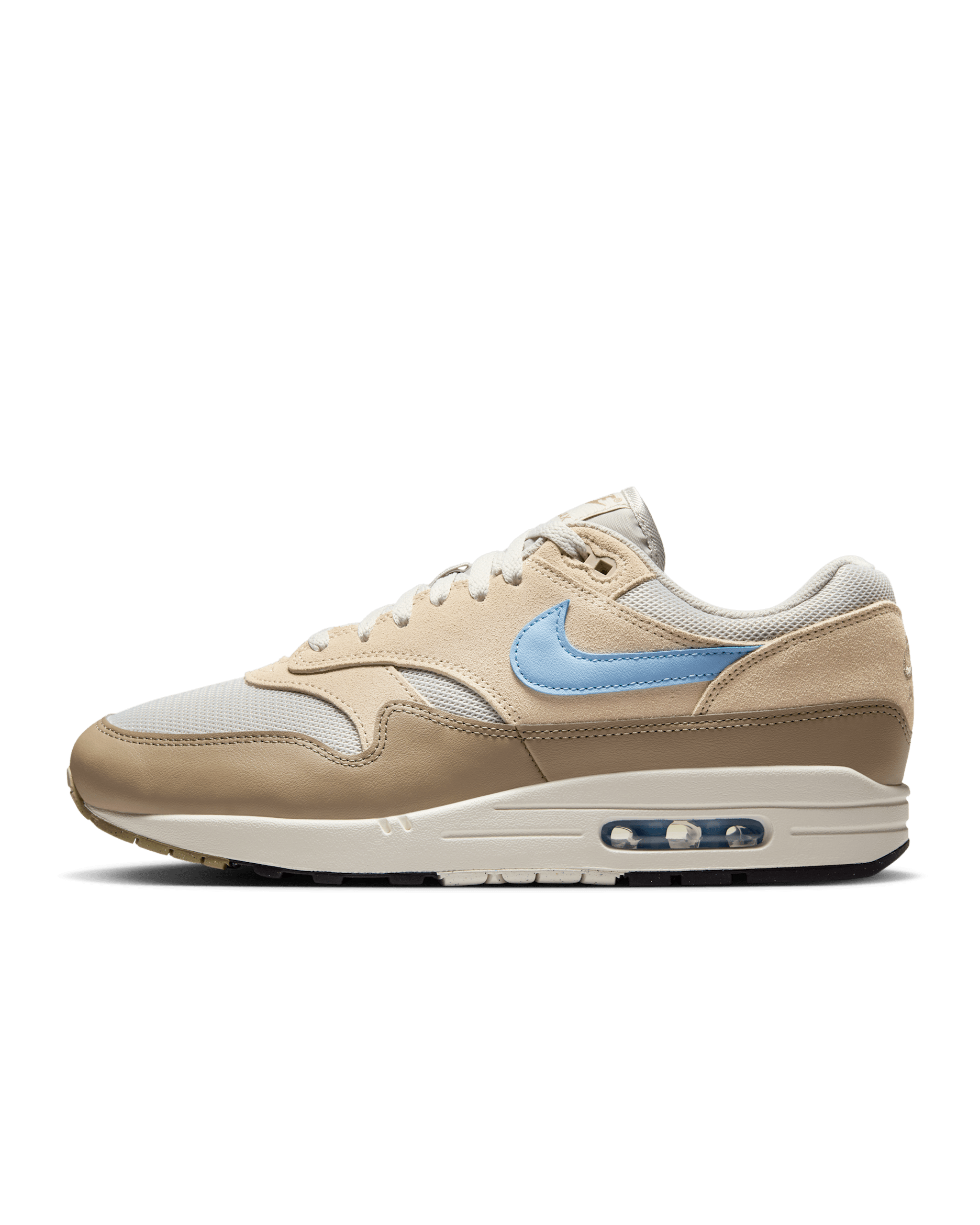 Nike Air Max 1 Essential Men's Shoes - Light Bone/Sanddrift/Khaki/Psychic Blue