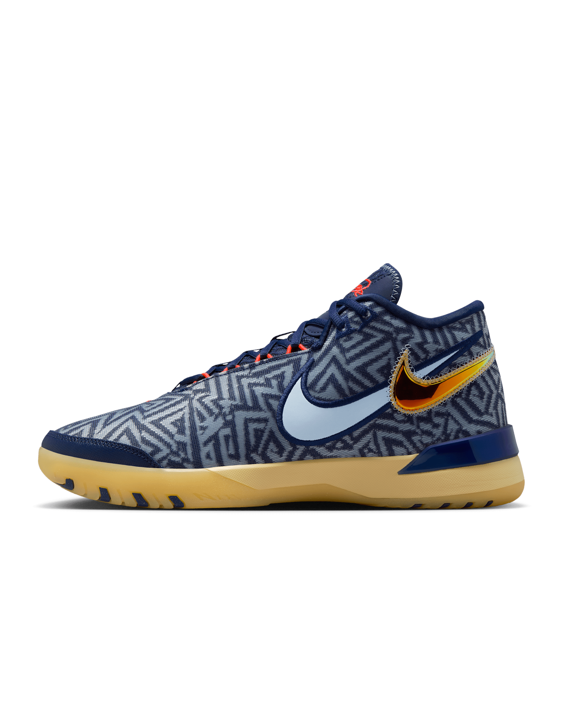 LeBron NXXT Genisus Basketball Shoes - Midnight Navy/Soft Yellow/Bright Crimson/Light Armory Blue