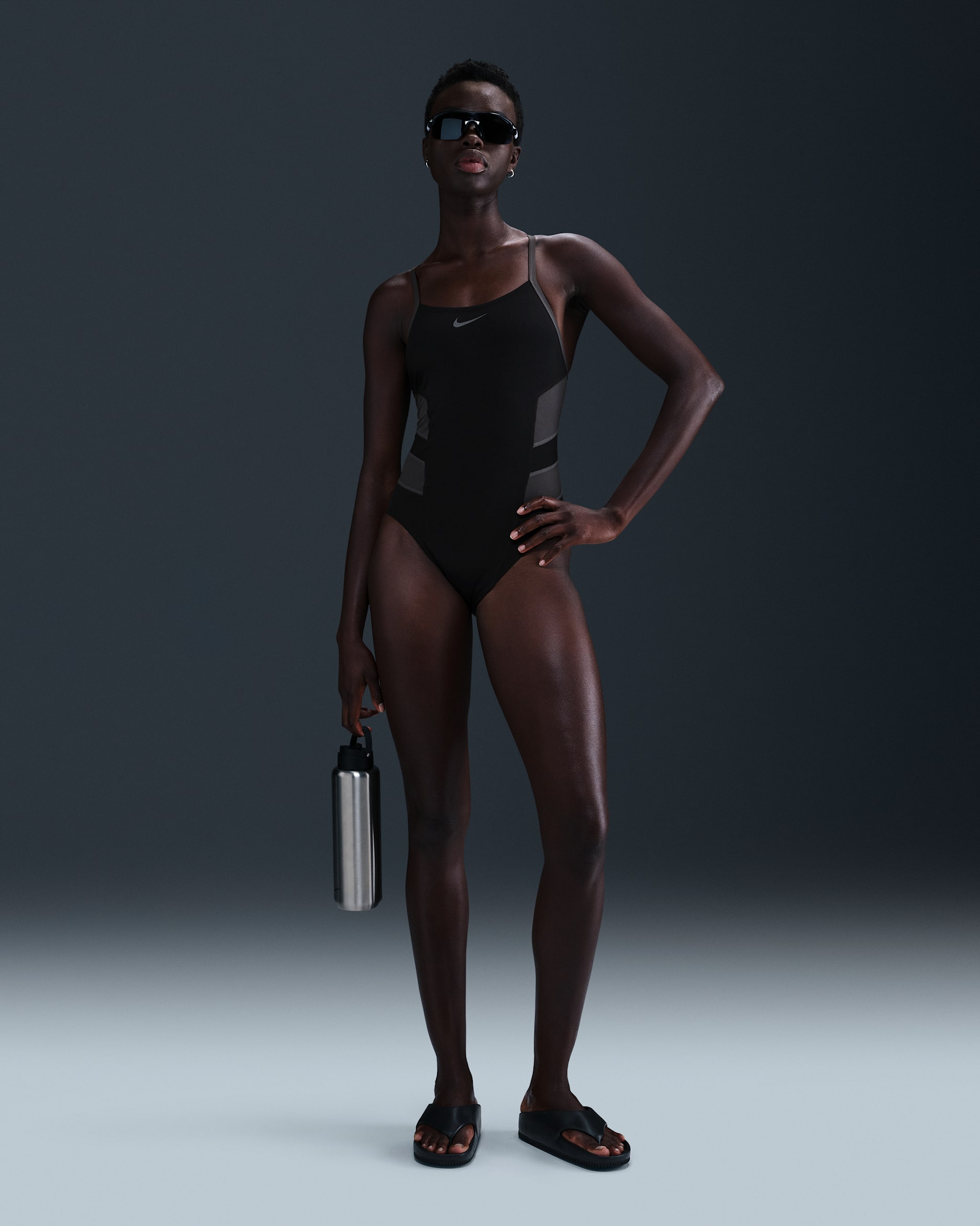 Nike Swim HydraStrong Women's Racerback One-Piece - Black