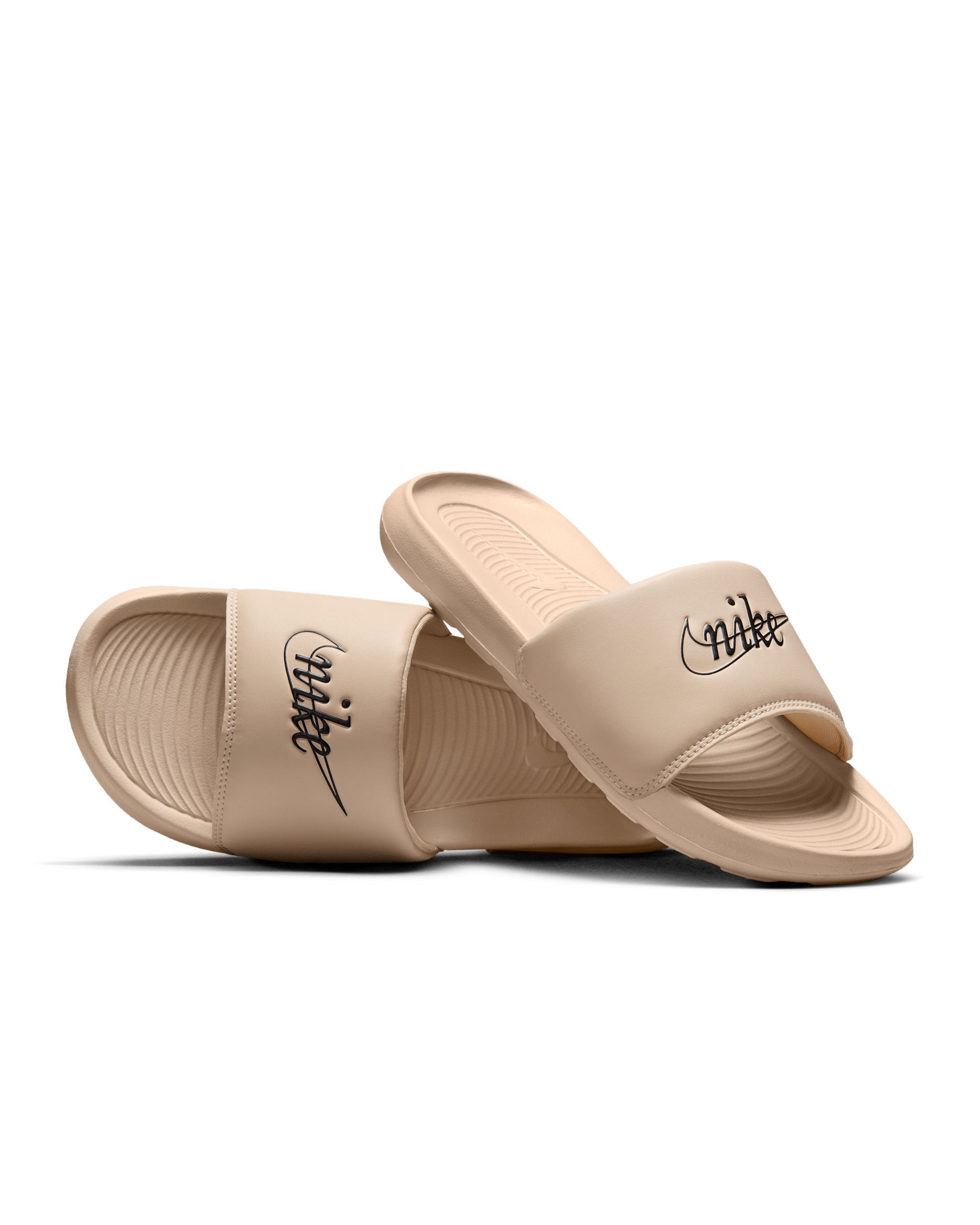 Nike Victori One Women's Slides - Sand Drift/Sand Drift/Black
