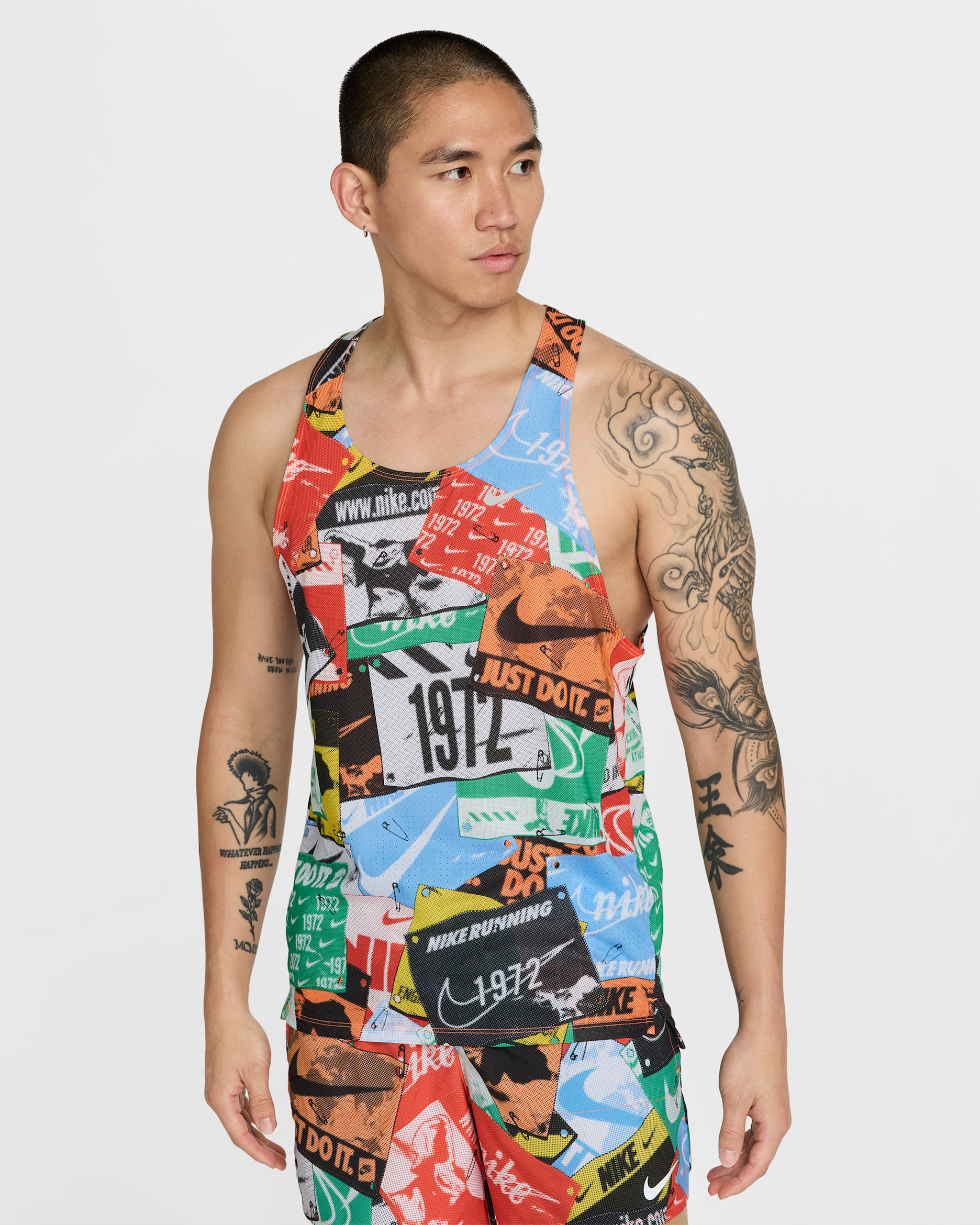 나이키 패스트 런 에너지 남성 드라이 핏 러닝 싱글렛 - 토탈 오렌지