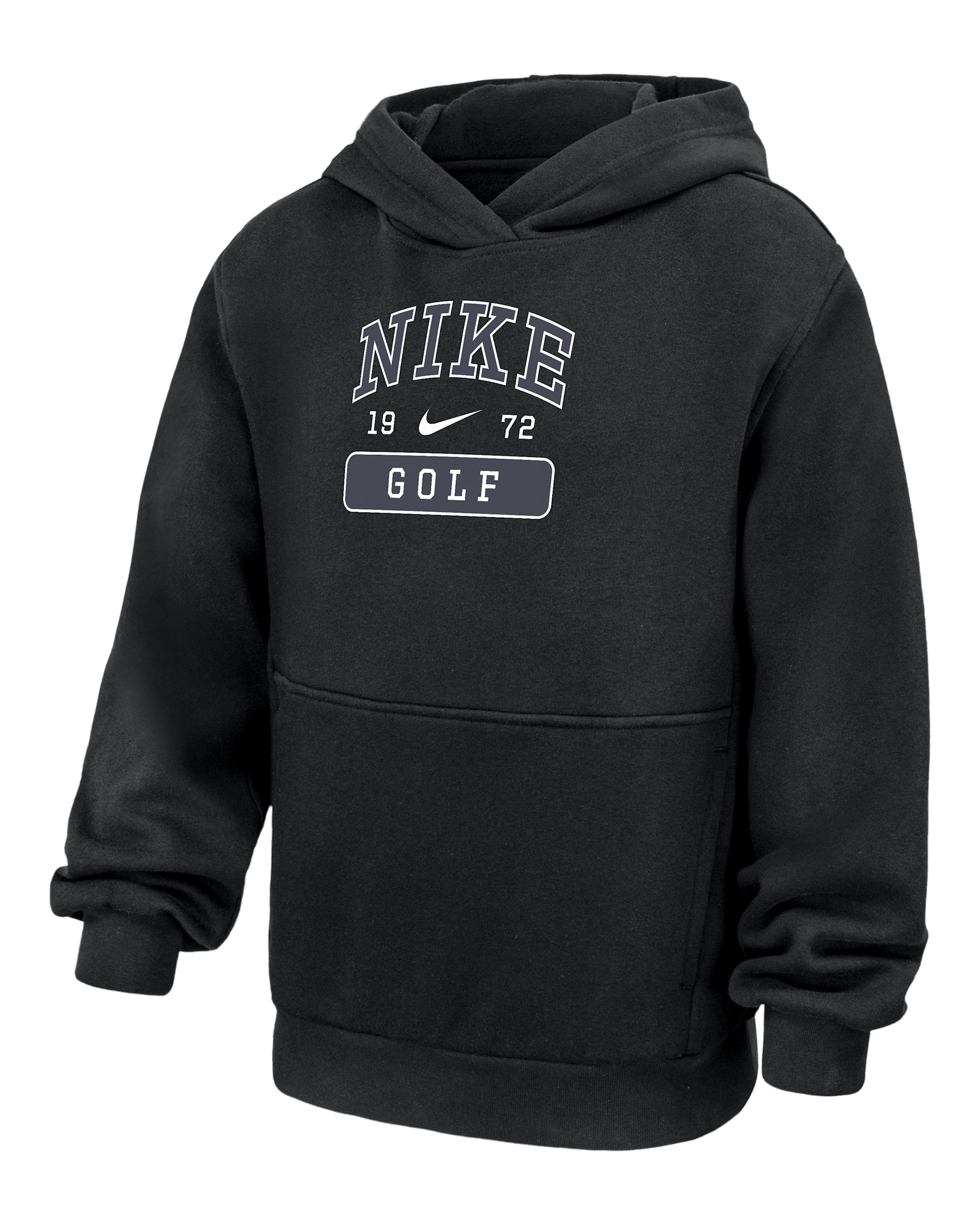 Nike Club Fleece Big Kids' Golf Pullover Hoodie - Black