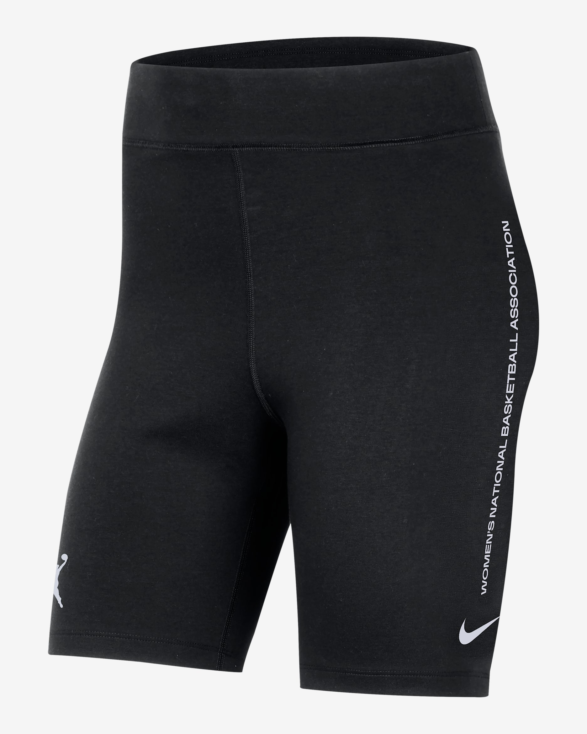 Team 13 Women's Nike WNBA 8" Biker Shorts - Black/White