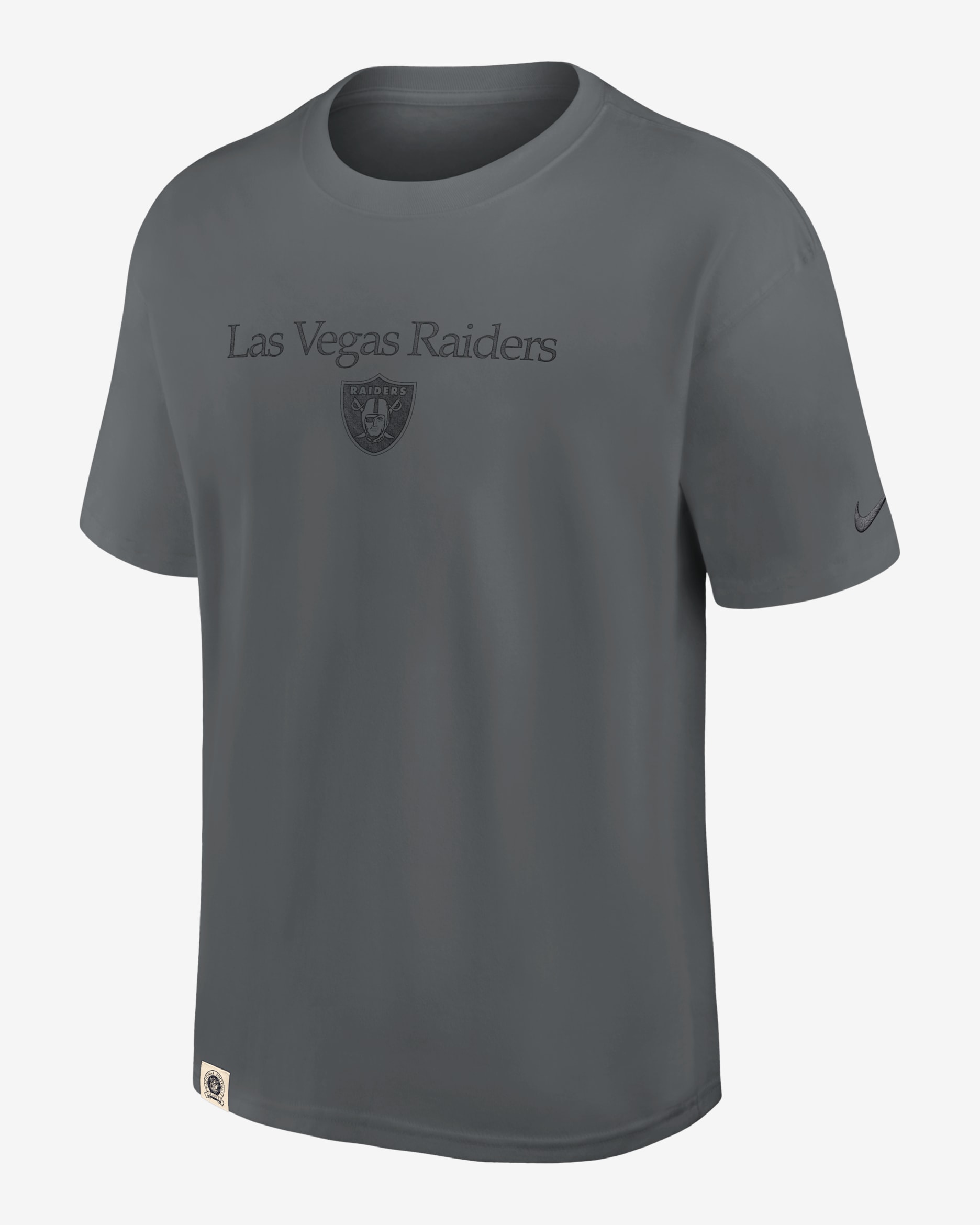 Las Vegas Raiders Glory Max90 Men's Nike NFL T-Shirt - Iron Grey