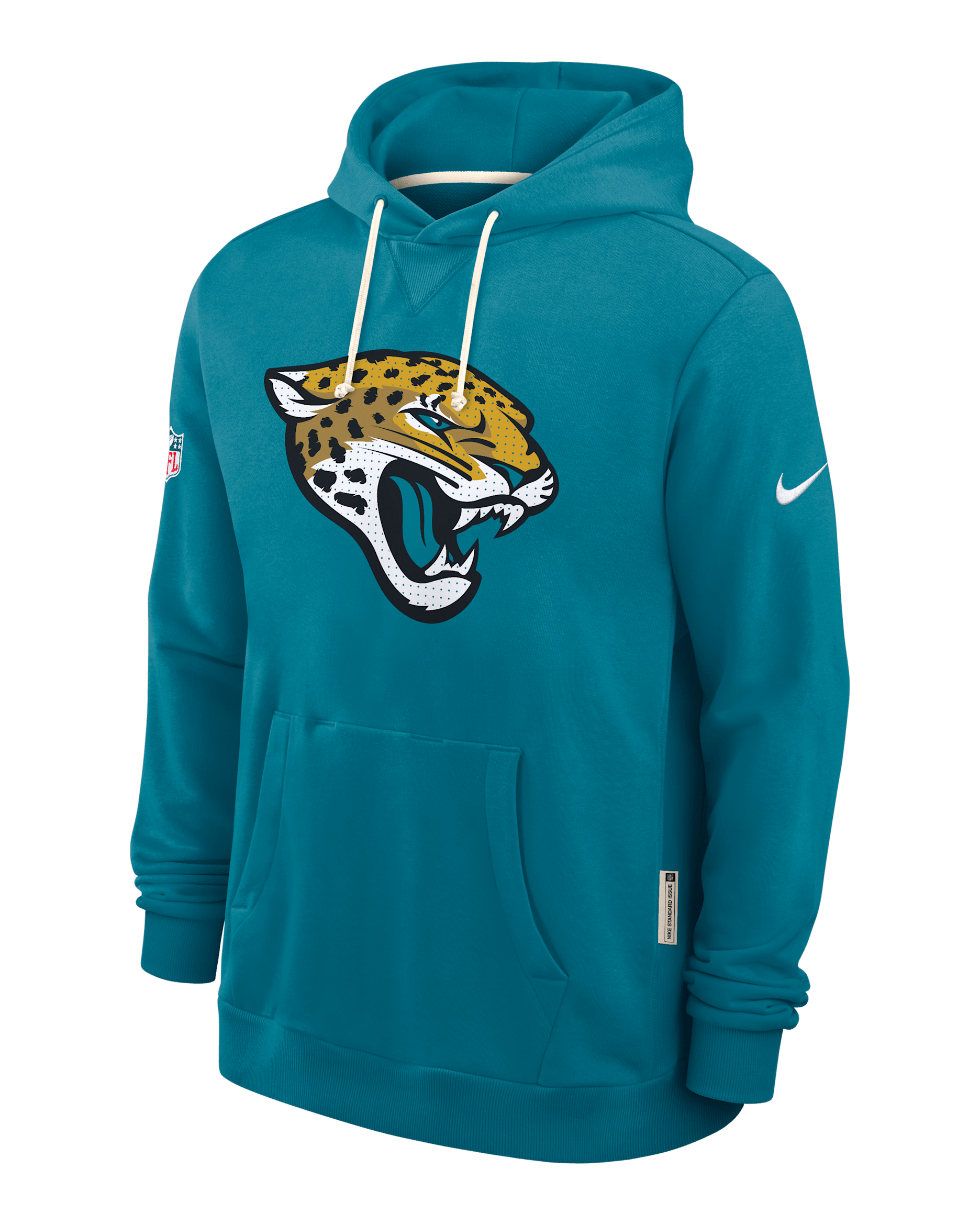 Jacksonville Jaguars Initial Home Sideline Men's Nike Dri-FIT NFL Pullover Hoodie - Teal