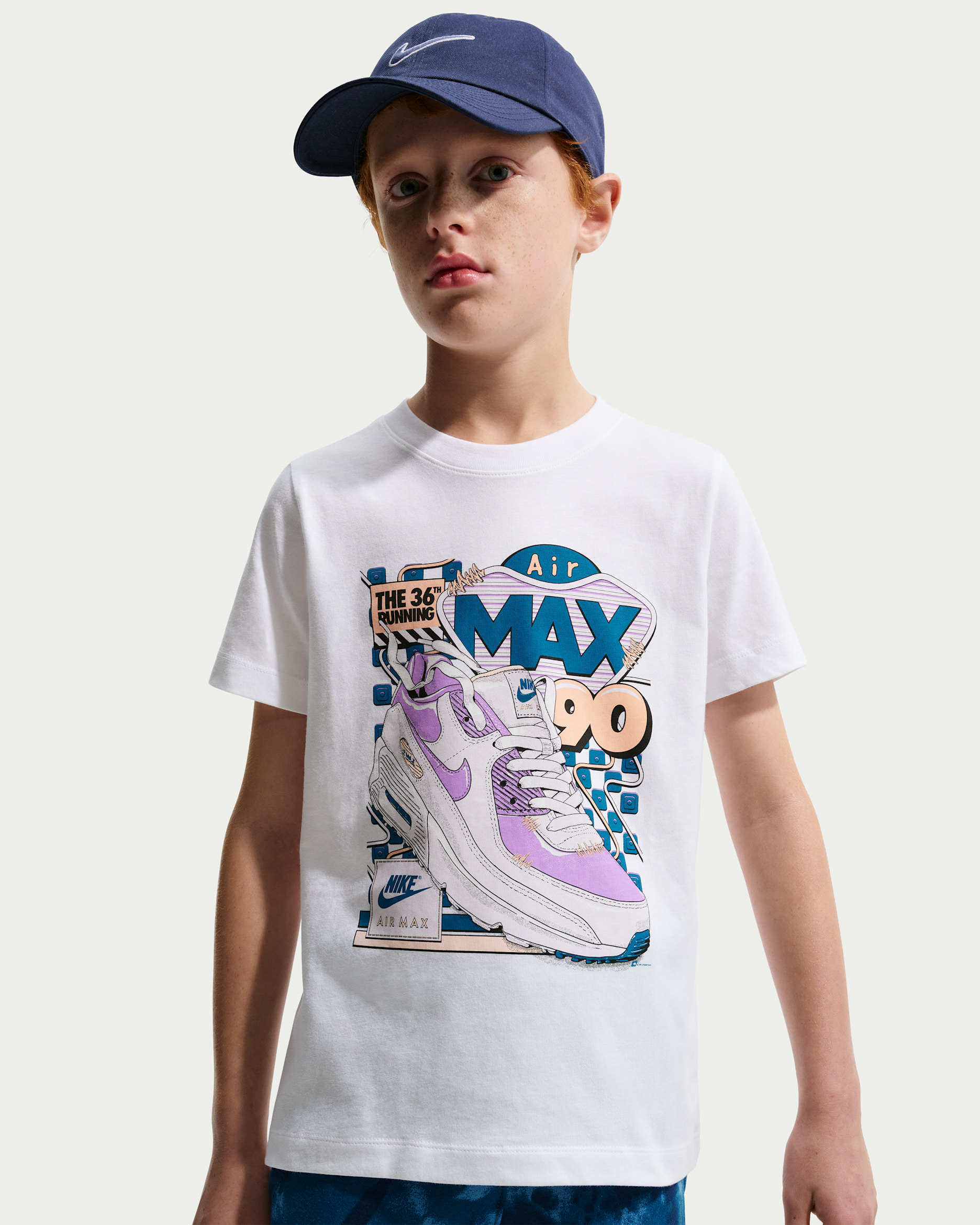 Nike Sportswear 大童 T 恤 - 白色