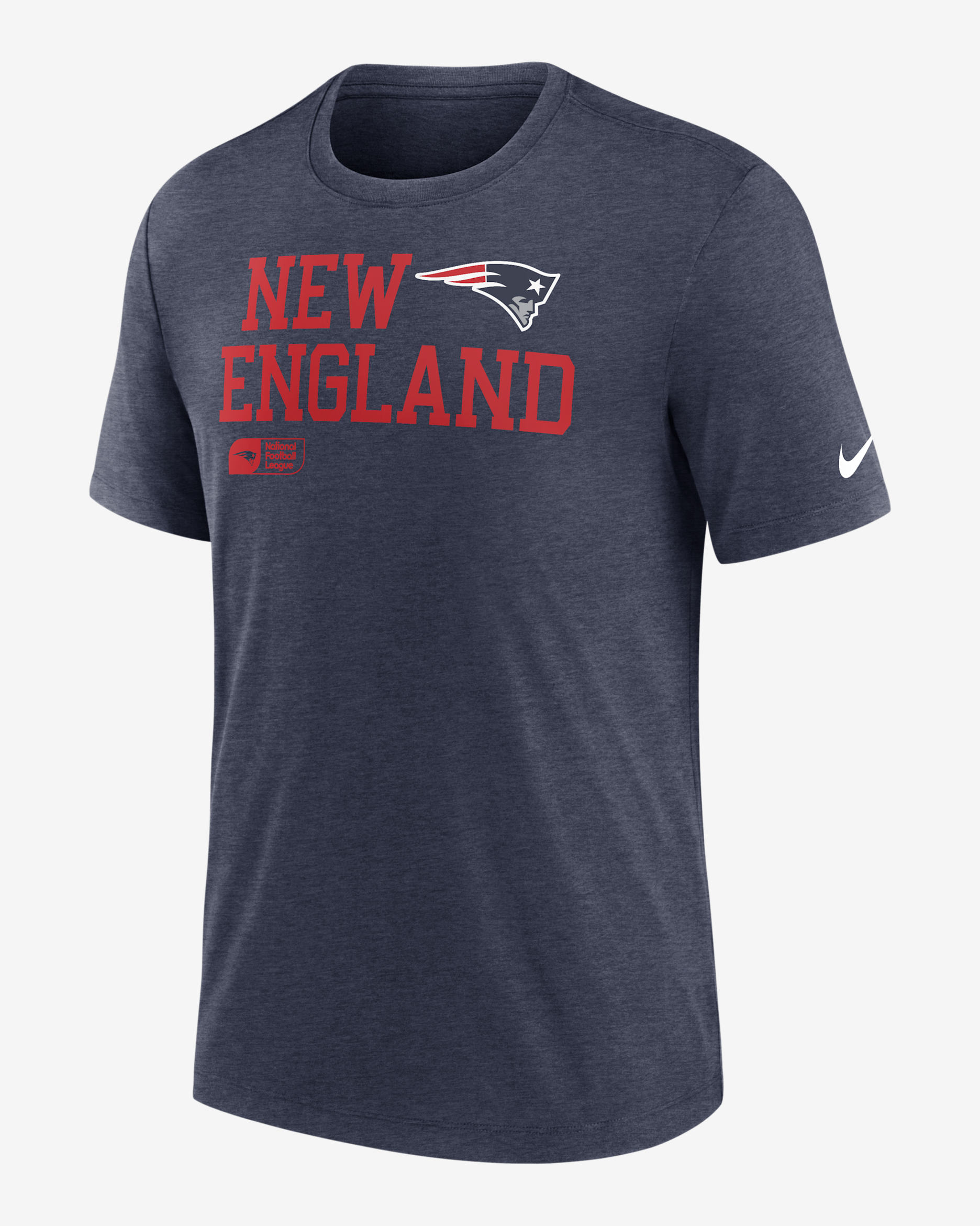 Playera de la NFL Nike para hombre New England Patriots Overlap Lockup - Azul marino