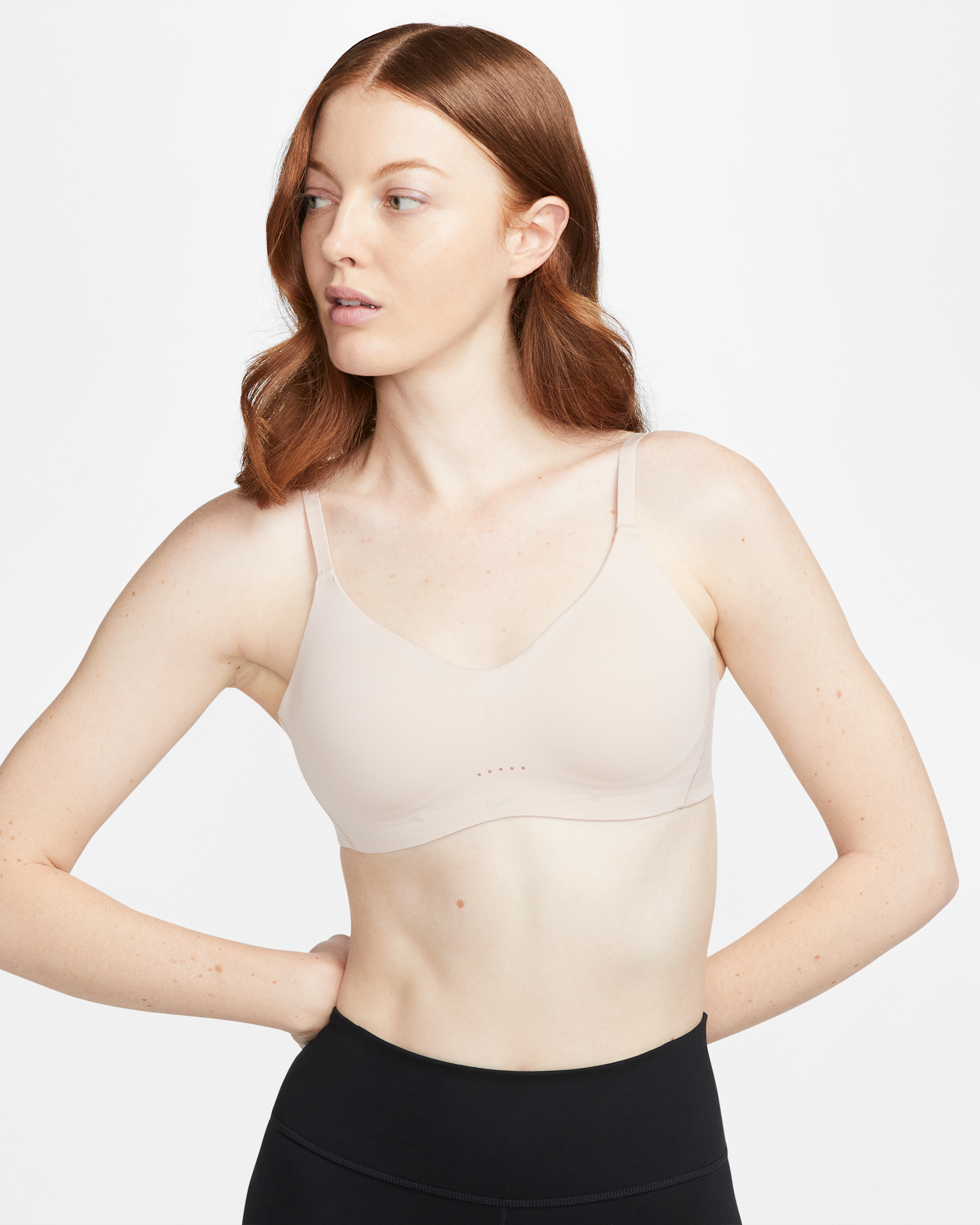 Nike Alate Minimalist Women's Light-Support Padded Sports Bra - Particle Beige/Particle Beige/Dusted Clay