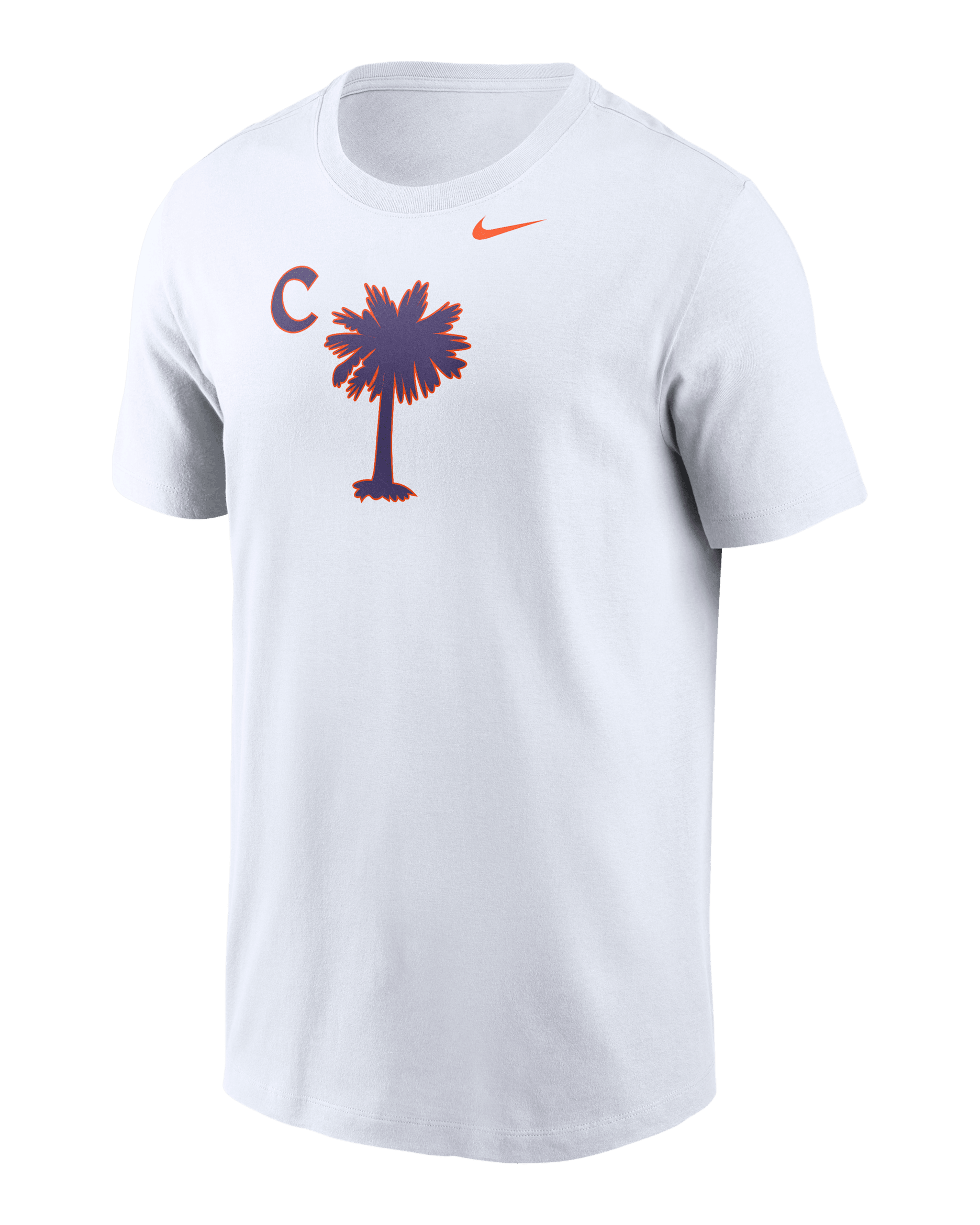 Clemson Palmetto C Men's Nike College T-Shirt - White