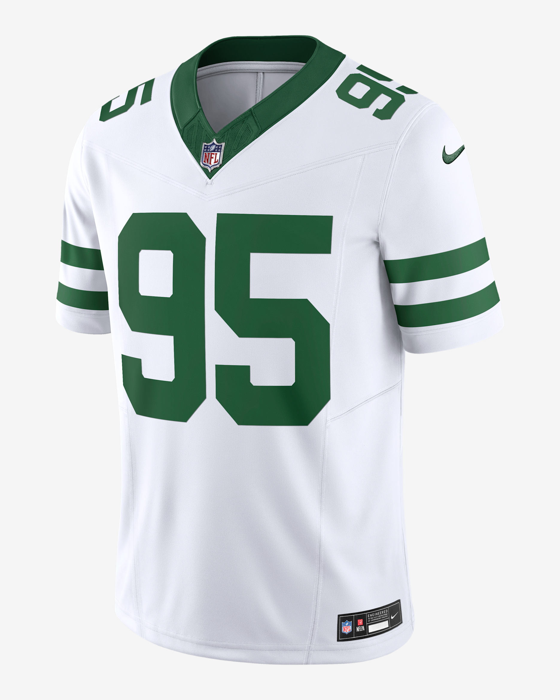 Jersey de fútbol americano Nike Dri-FIT de la NFL Limited para hombre Quinnen Williams New York Jets - Blanco
