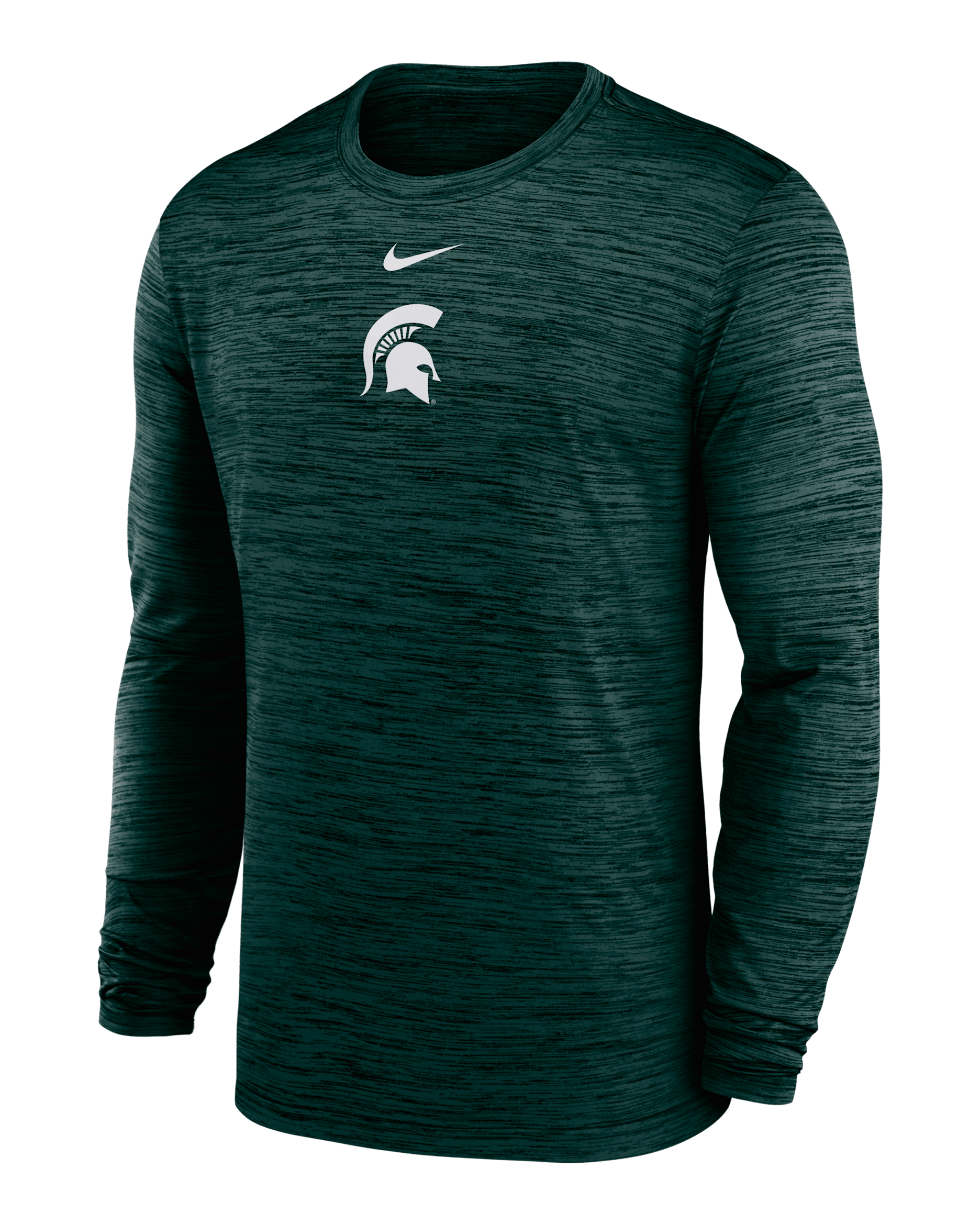 Michigan State Sideline Velocity Men's Nike Dri-FIT College Long-Sleeve T-Shirt - Green