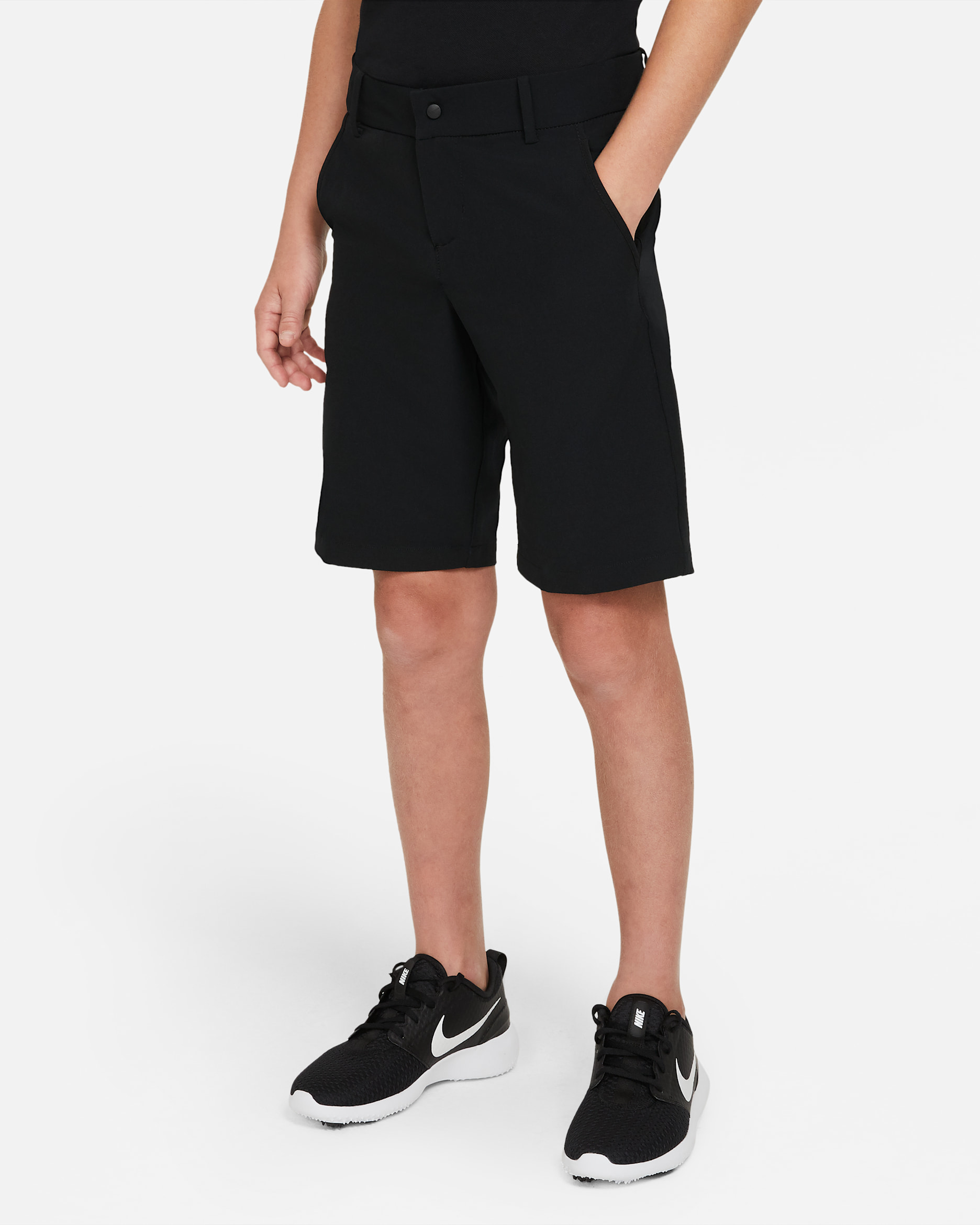 Nike Big Kids' (Boys') Golf Shorts - Black/White