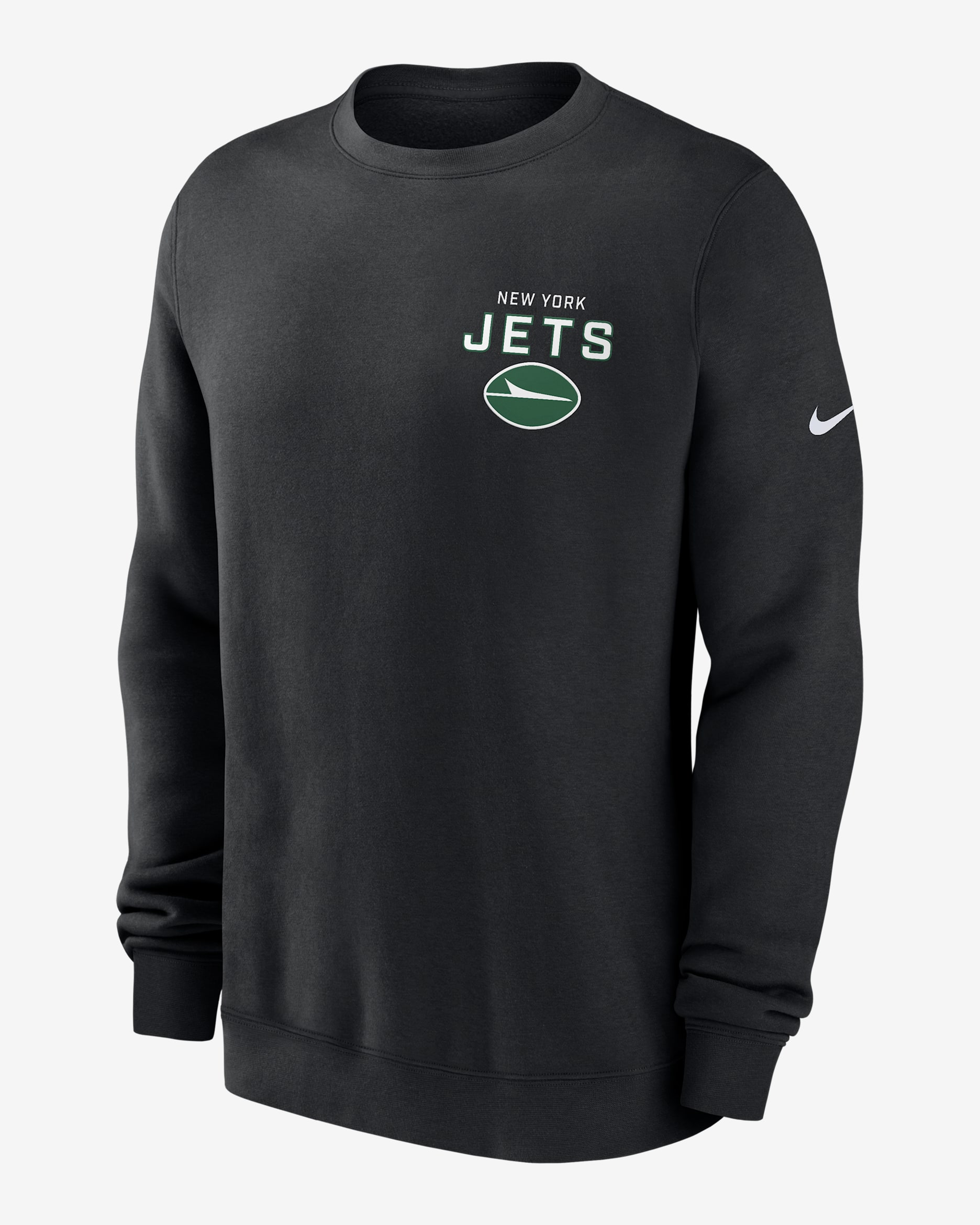 New York Jets Draw Block Club Men's Nike NFL Pullover Crew - Black