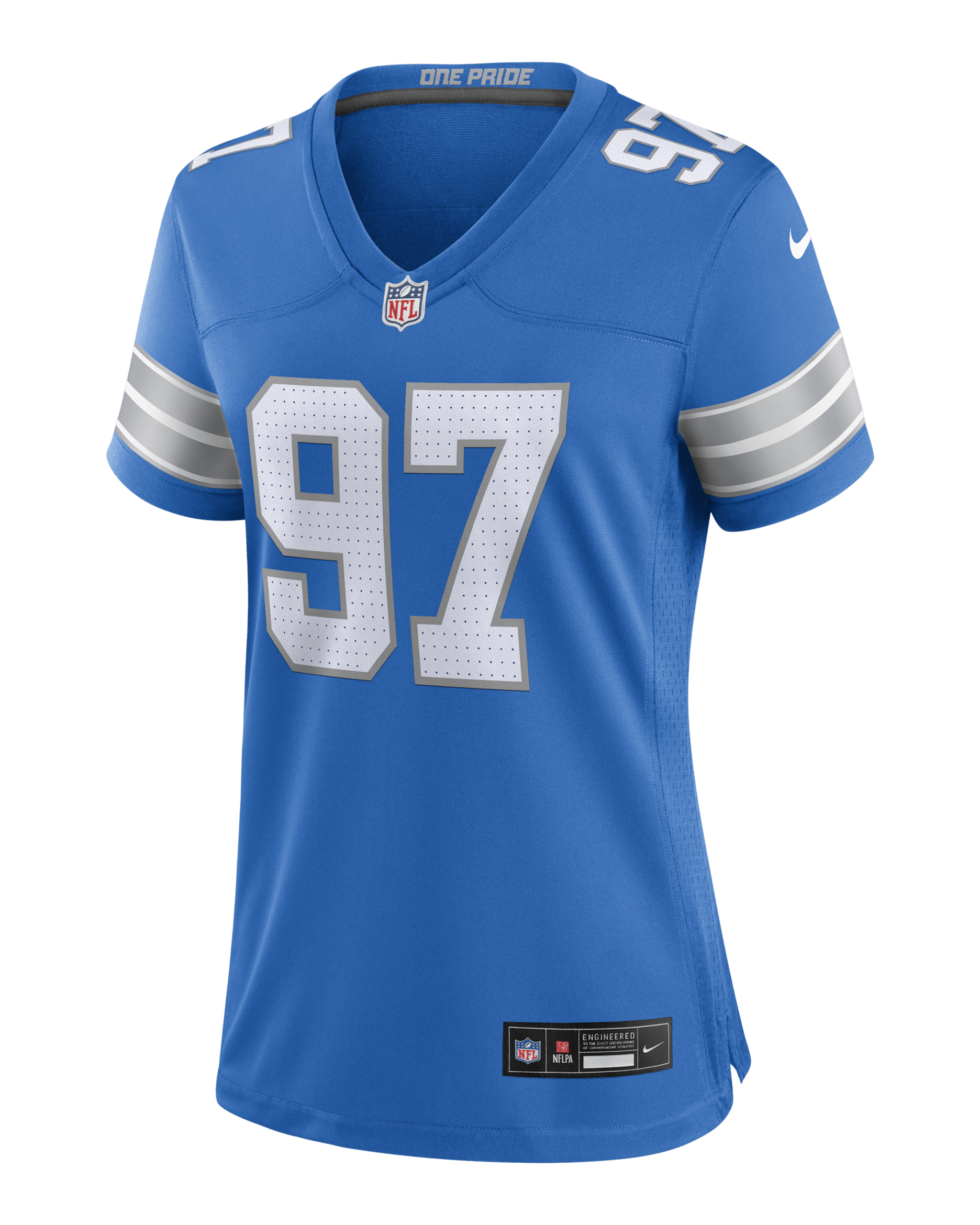 Aidan Hutchinson Detroit Lions Women's Nike NFL Game Football Jersey - Blue