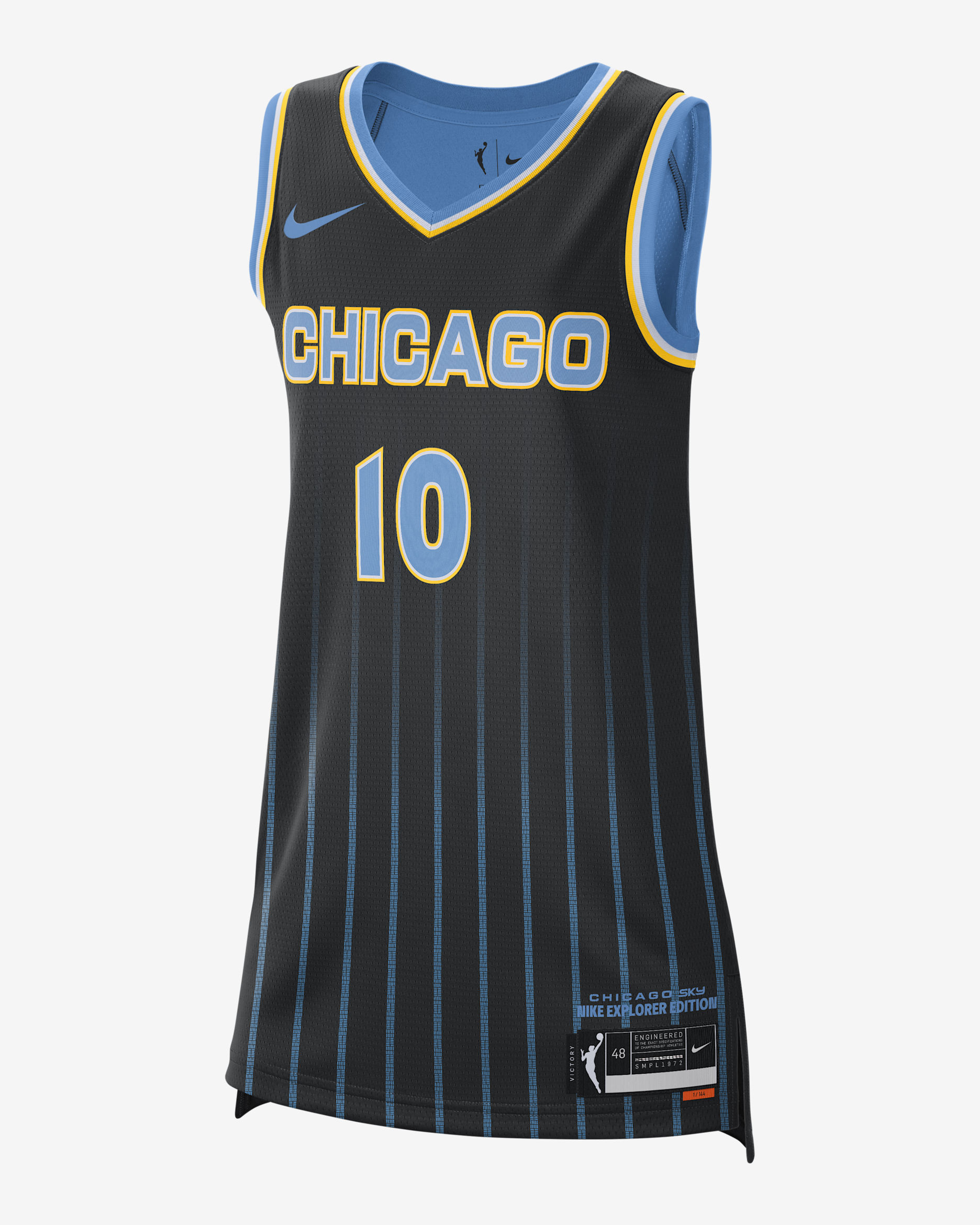 Chicago Sky Explorer Edition Nike Dri-FIT WNBA Victory Jersey - Black