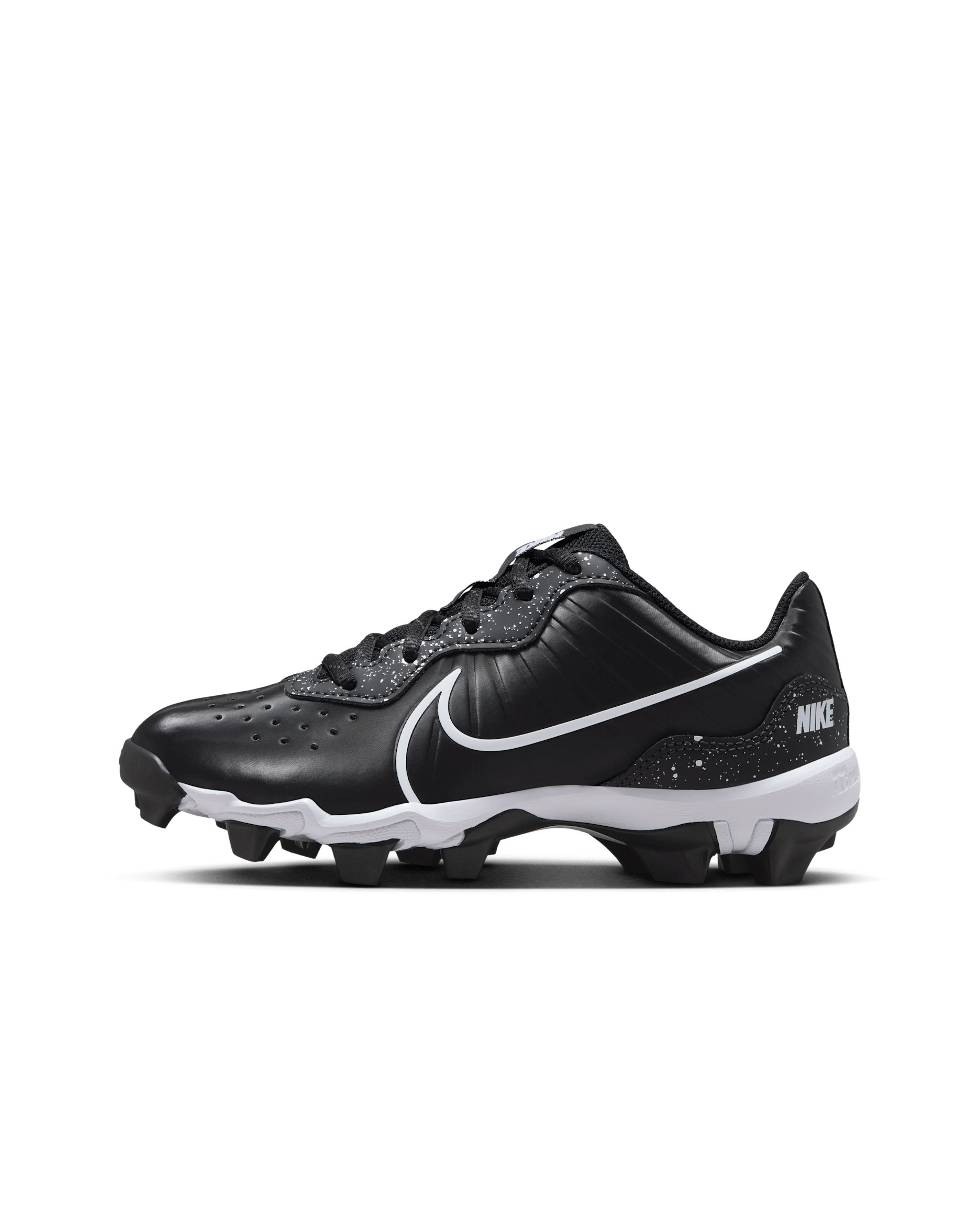 Nike Alpha Huarache 4 Keystone Little/Big Kids' Baseball Cleats - Black/Dark Smoke Grey/White