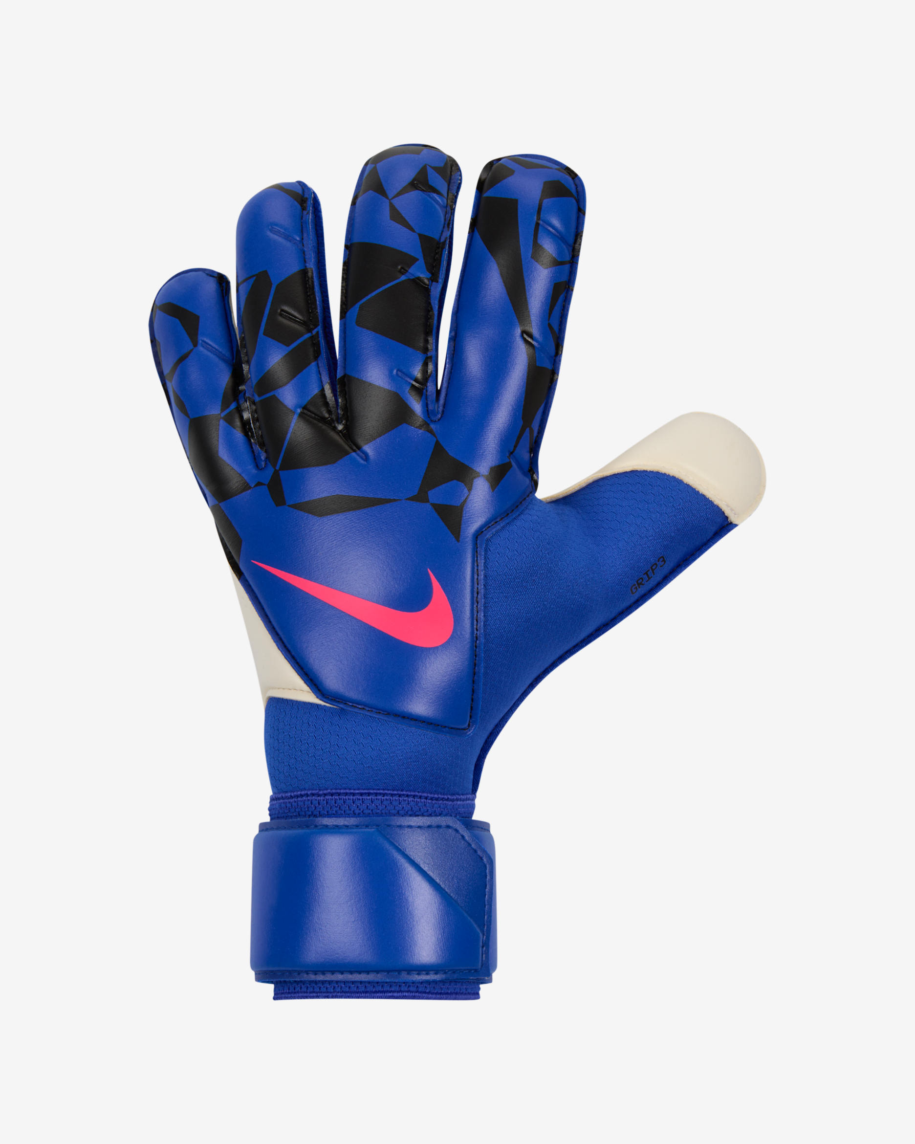 Guantes de fútbol Nike Grip3 Goalkeeper - Azul carrera/Negro/Avalancha rosa