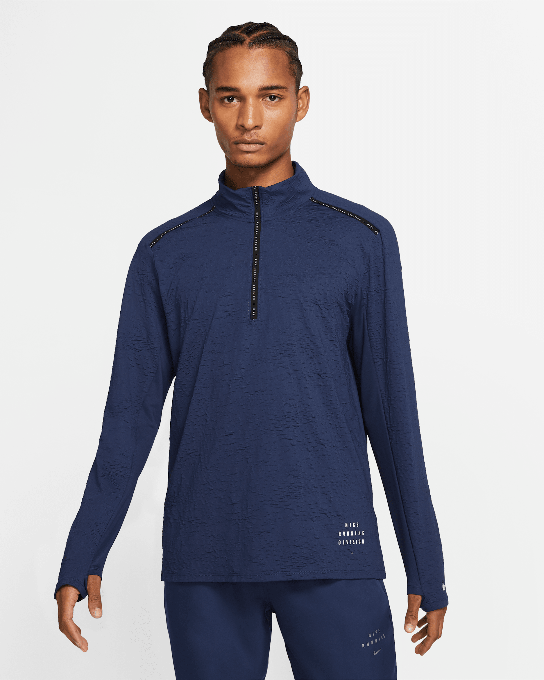 Nike Dri-FIT Run Division Men's Running Top - Midnight Navy/Black