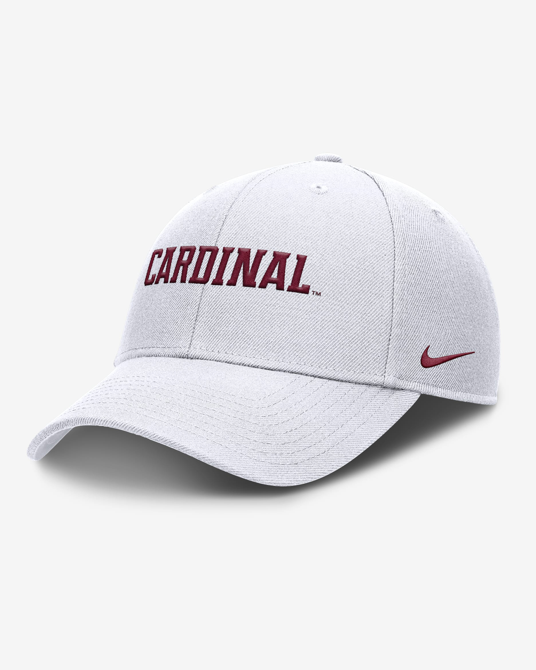 Gorra de rejilla universitaria Nike Dri-FIT ajustable para hombre Stanford On-Field Rise Gameday - Blanco