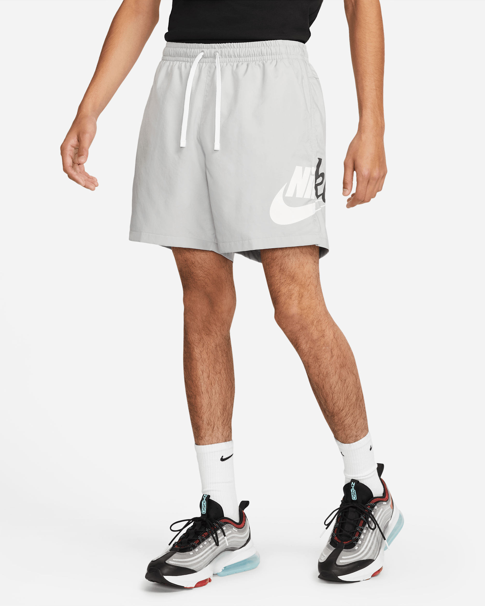 Nike Sportswear Sport Essentials+ Men's Woven Flow Shorts - Light Smoke Grey/Anthracite