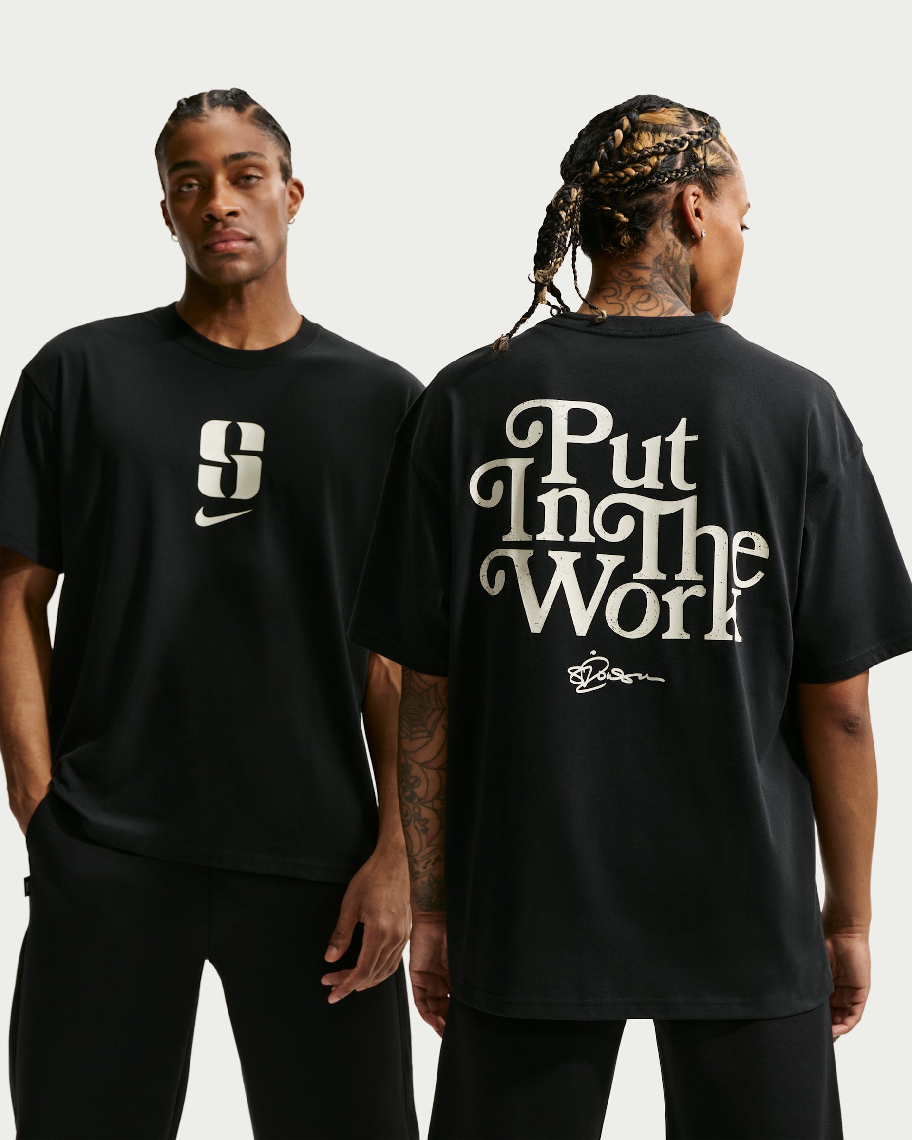 Playera de básquetbol Nike Dri-FIT Sabrina "Put In Work" - Negro