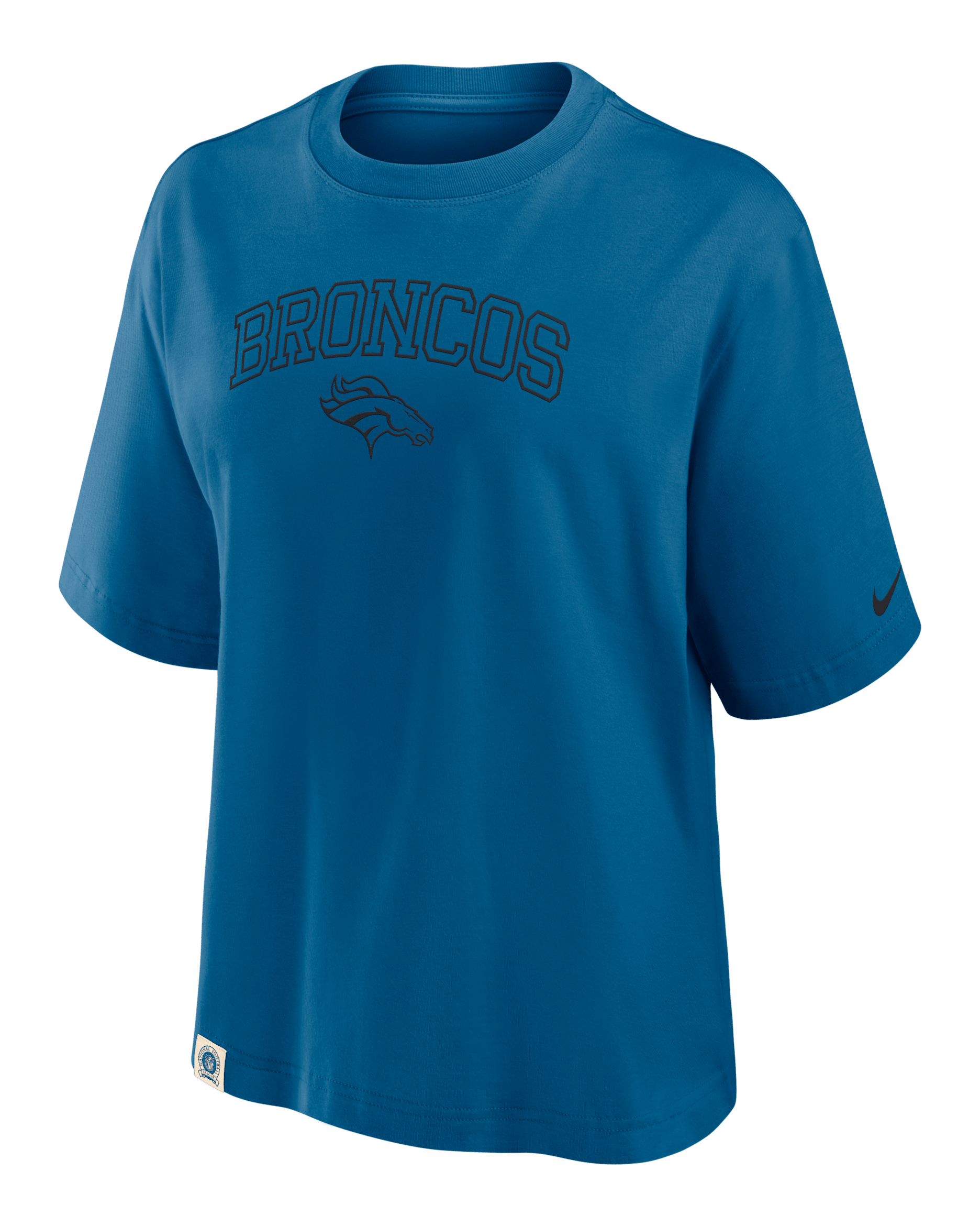 Denver Broncos Arch Boxy Women's Nike NFL T-Shirt - Dark Marina Blue