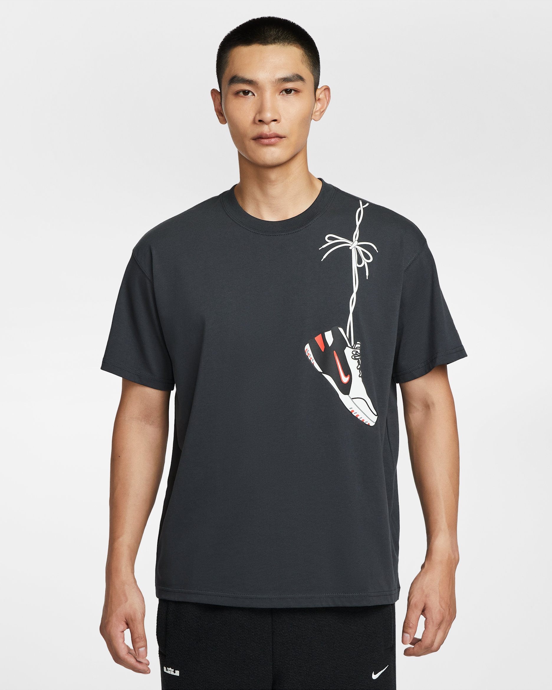 LeBron 'Grand Opening' Men's Basketball T-shirt - Off-Noir